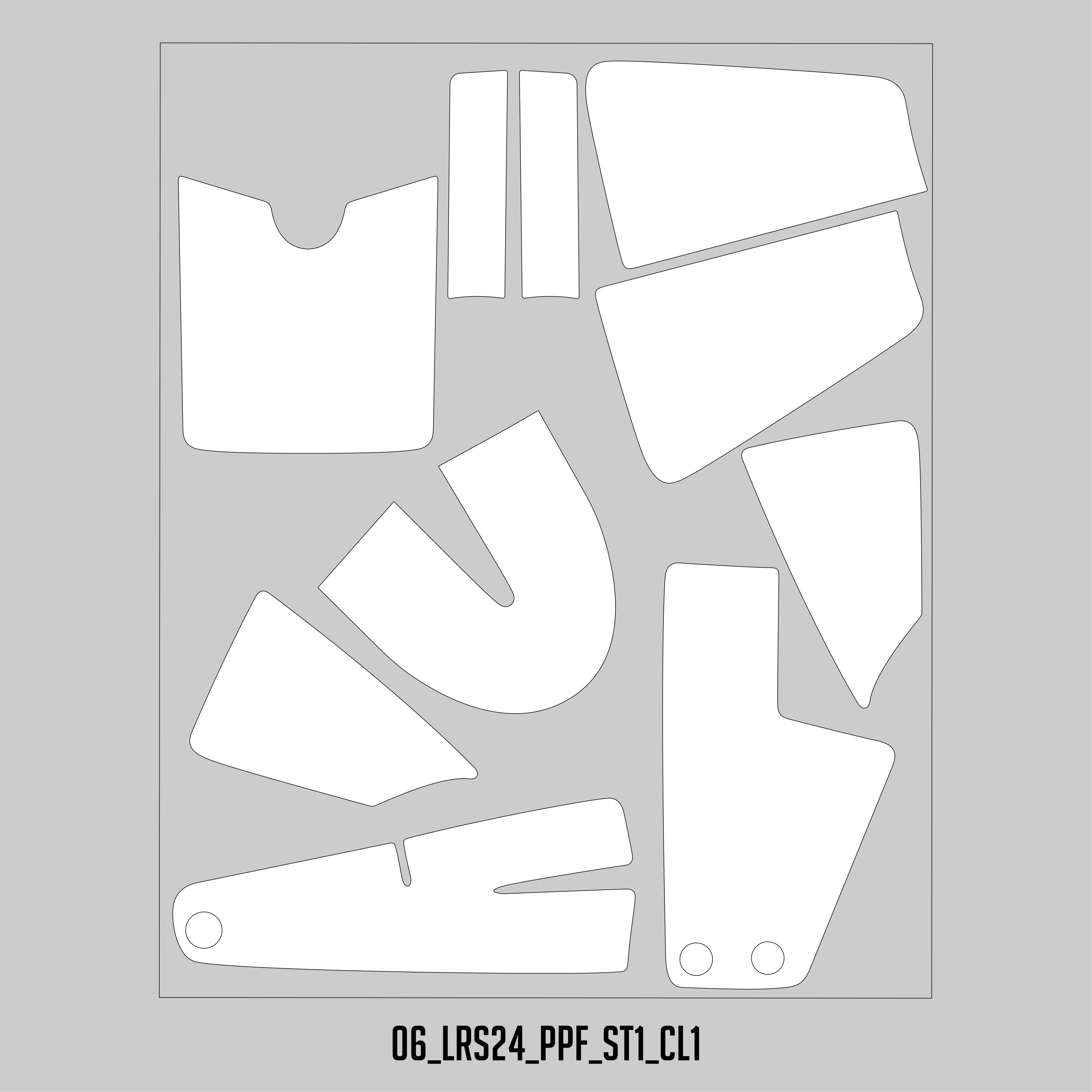 HUGSHIELD Paint Protection Film for Cruiser LRS (FXLRS) 2024 (Set) - HUGSTICKERCUSTOM 