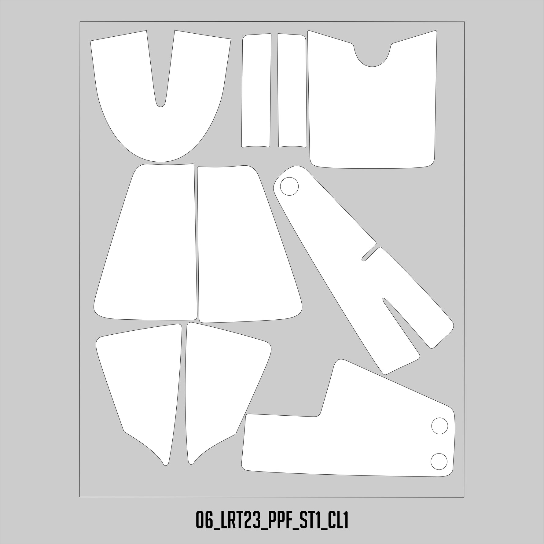 HUGSHIELD™ Paint Protection Film for Cruiser LRST (FXLRST) 2023-2024 (Set) - HUGSTICKERCUSTOM 