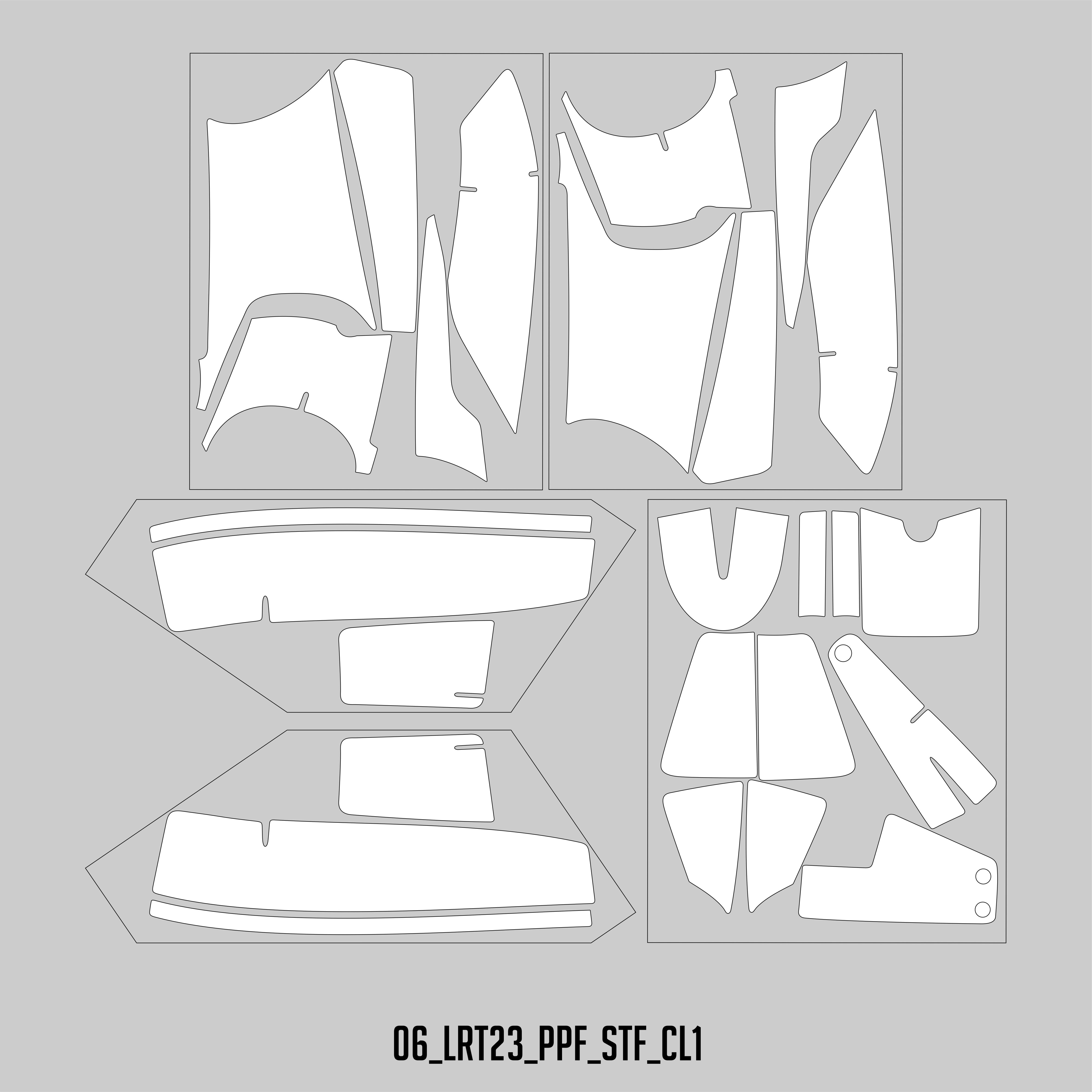 HUGSHIELD Paint Protection Film for Cruiser LRST (FXLRST) 2023-2024 (Set) - HUGSTICKERCUSTOM 