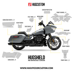 HUGSHIELD Paint Protection Film for Touring RG (FLTRX) 2024-2025 (Set) - HUGSTICKERCUSTOM 