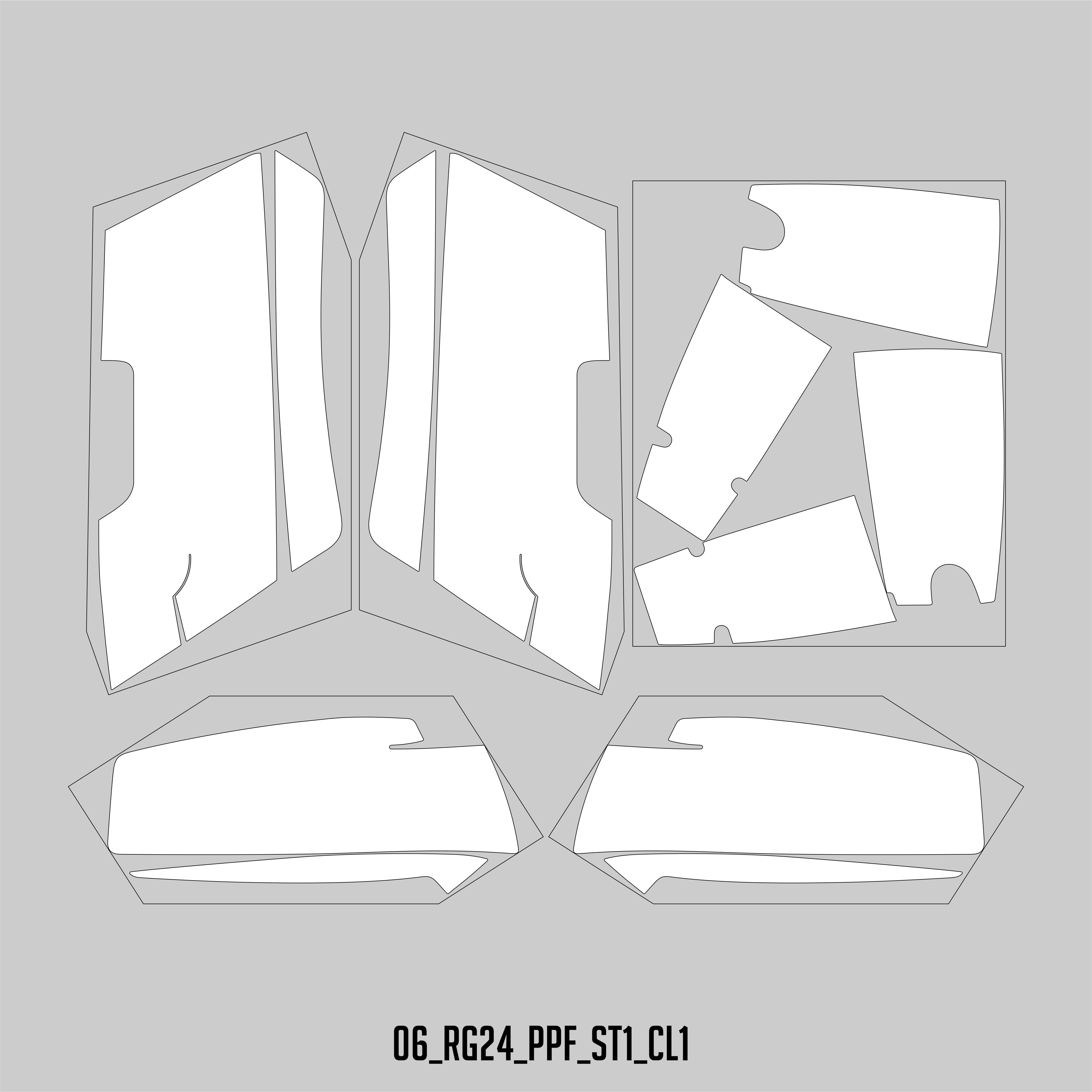 HUGSHIELD Paint Protection Film for Touring RG (FLTRX) 2024-2025 (Set) - HUGSTICKERCUSTOM 