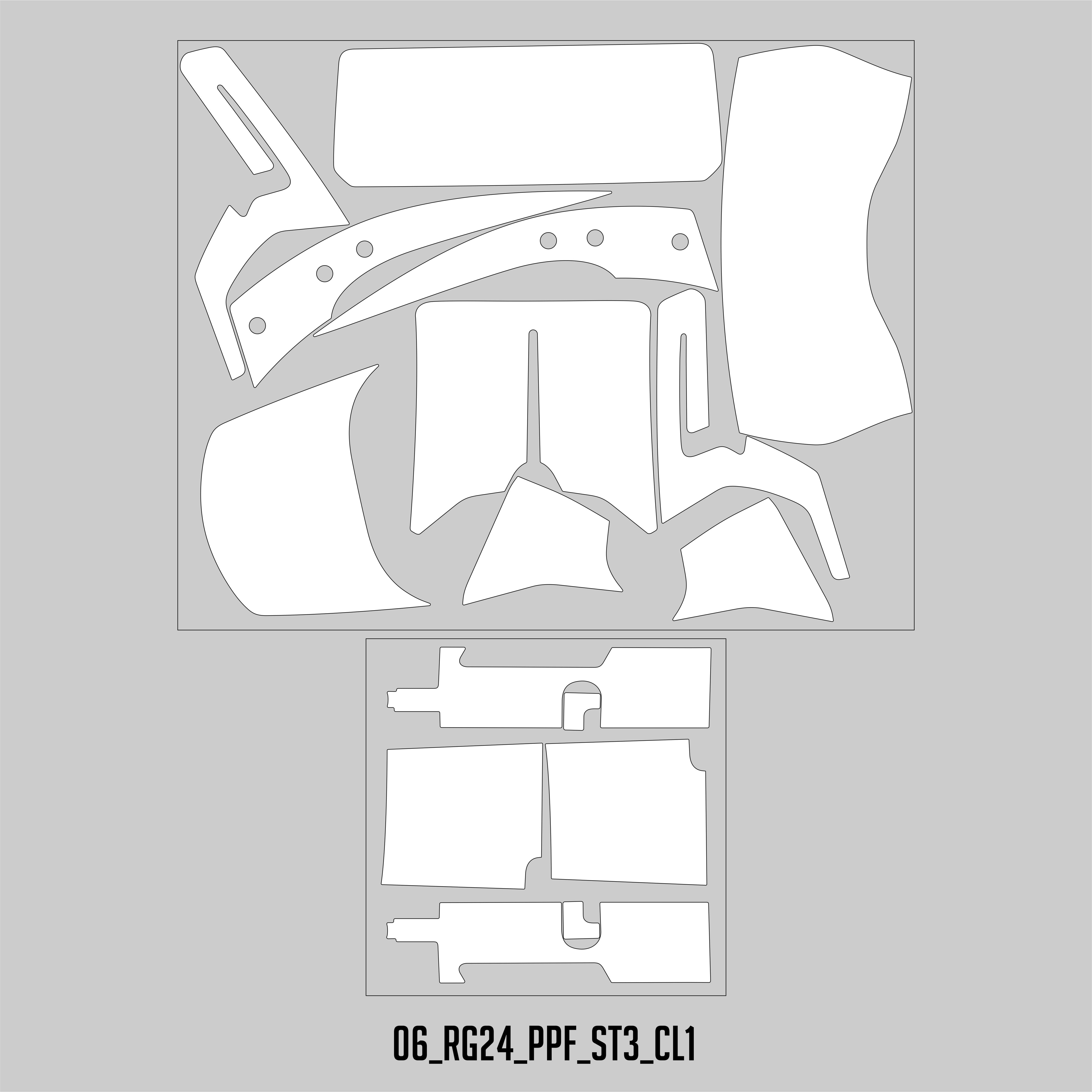 HUGSHIELD Paint Protection Film for Touring RG (FLTRX) 2024-2025 (Set) - HUGSTICKERCUSTOM 