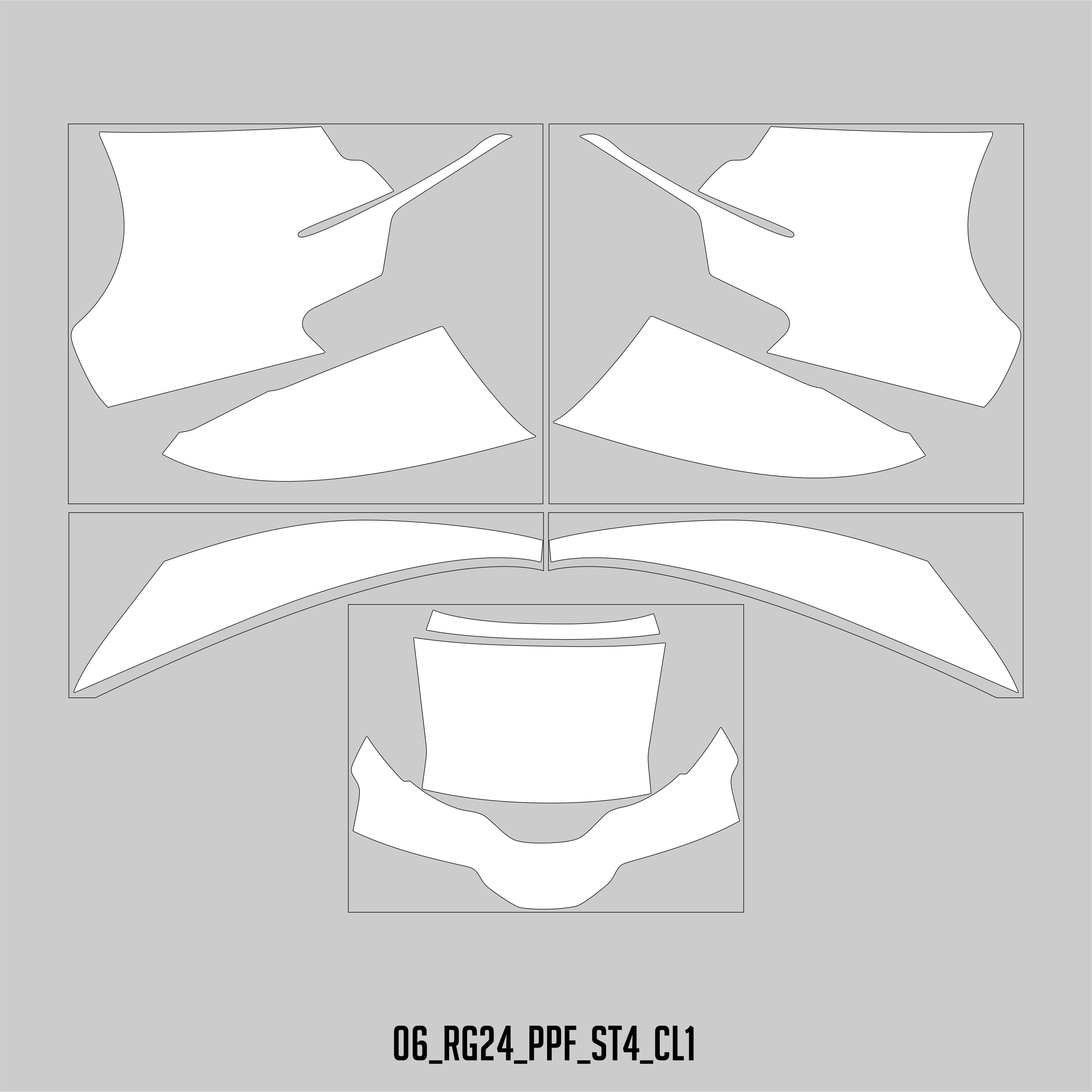 HUGSHIELD Paint Protection Film for Touring RG (FLTRX) 2024-2025 (Set) - HUGSTICKERCUSTOM 