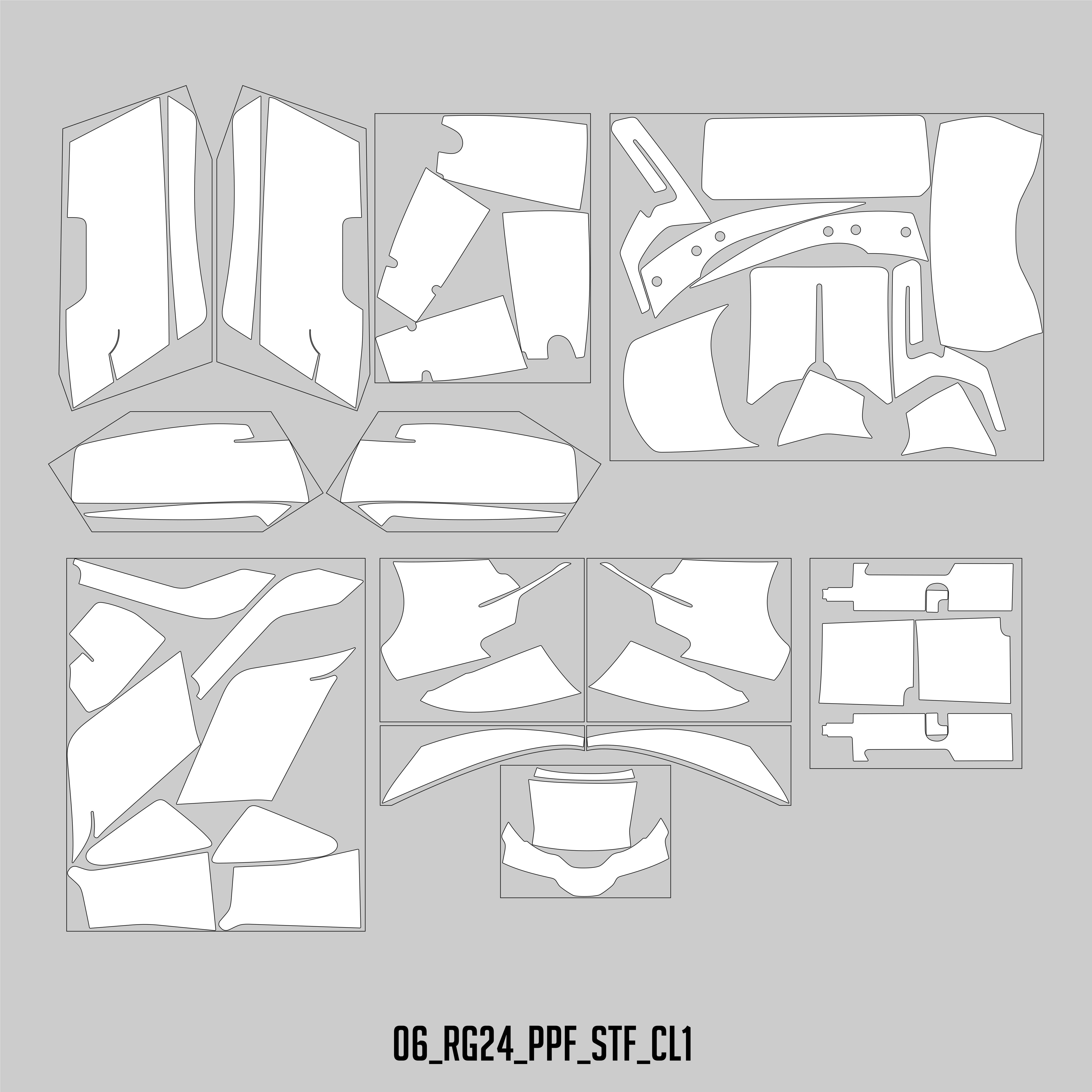 HUGSHIELD Paint Protection Film for Touring RG (FLTRX) 2024-2025 (Set) - HUGSTICKERCUSTOM 