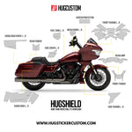 HUGSHIELD™ Paint Protection Film for Touring RG (FLTRXSE) 2023 (Set) - HUGSTICKERCUSTOM 