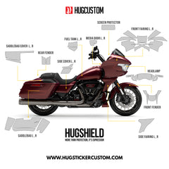 HUGSHIELD Paint Protection Film for Touring RG (FLTRXSE) 2023 (Set) - HUGSTICKERCUSTOM 