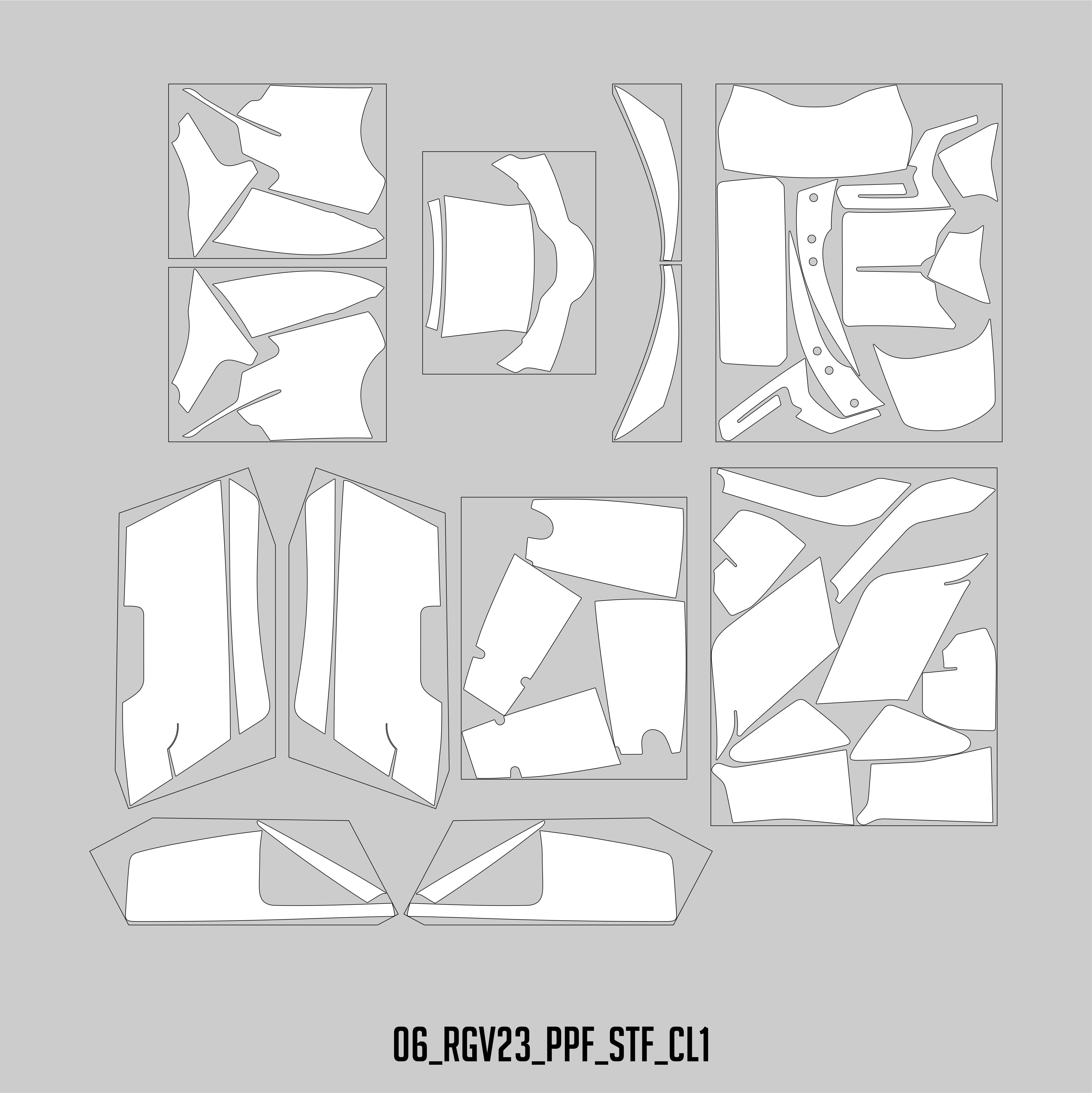 HUGSHIELD Paint Protection Film for Touring RG (FLTRXSE) 2023 (Set) - HUGSTICKERCUSTOM 