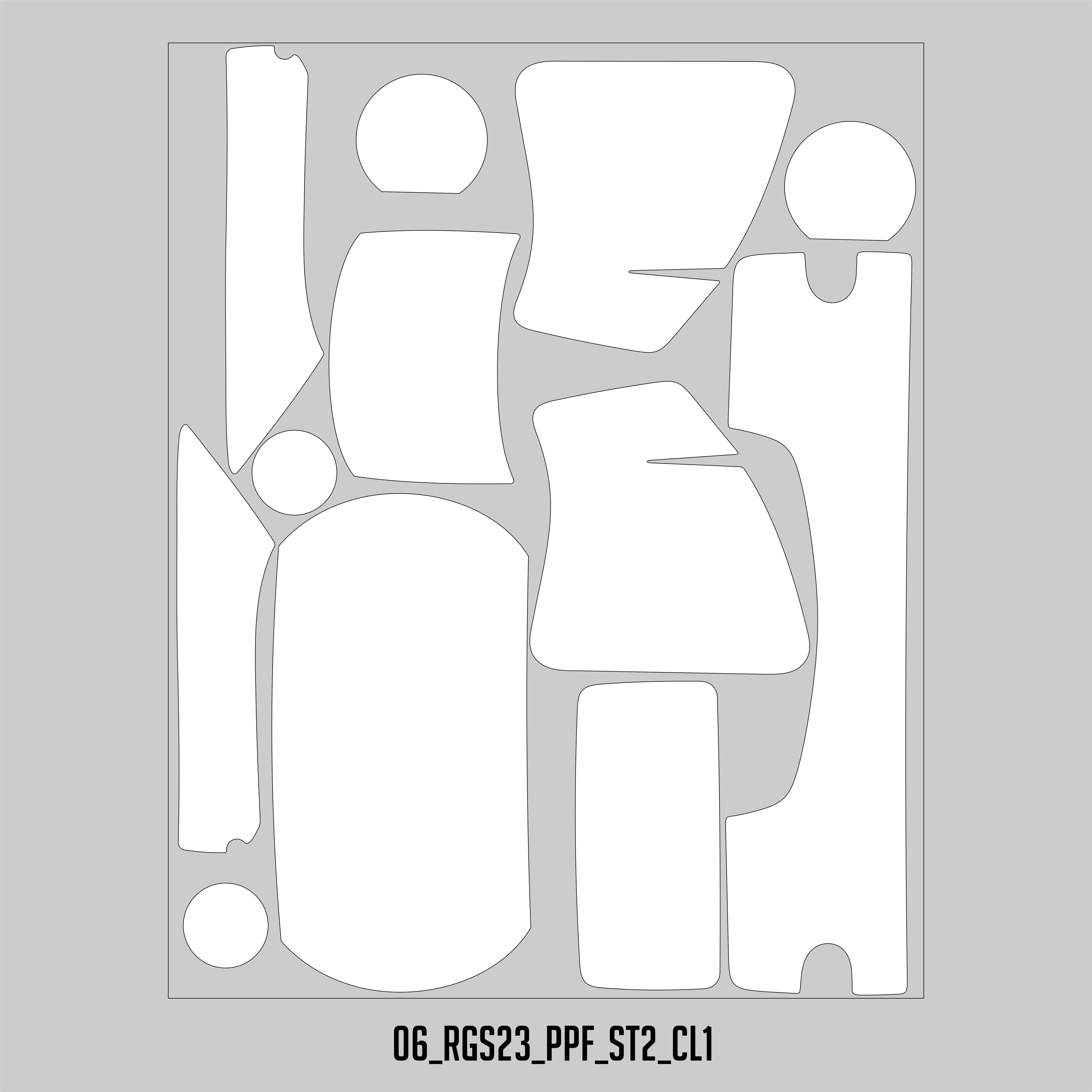 HUGSHIELD Paint Protection Film for Touring RGS (FLTRXS) 2018-2023 (Set) - HUGSTICKERCUSTOM 