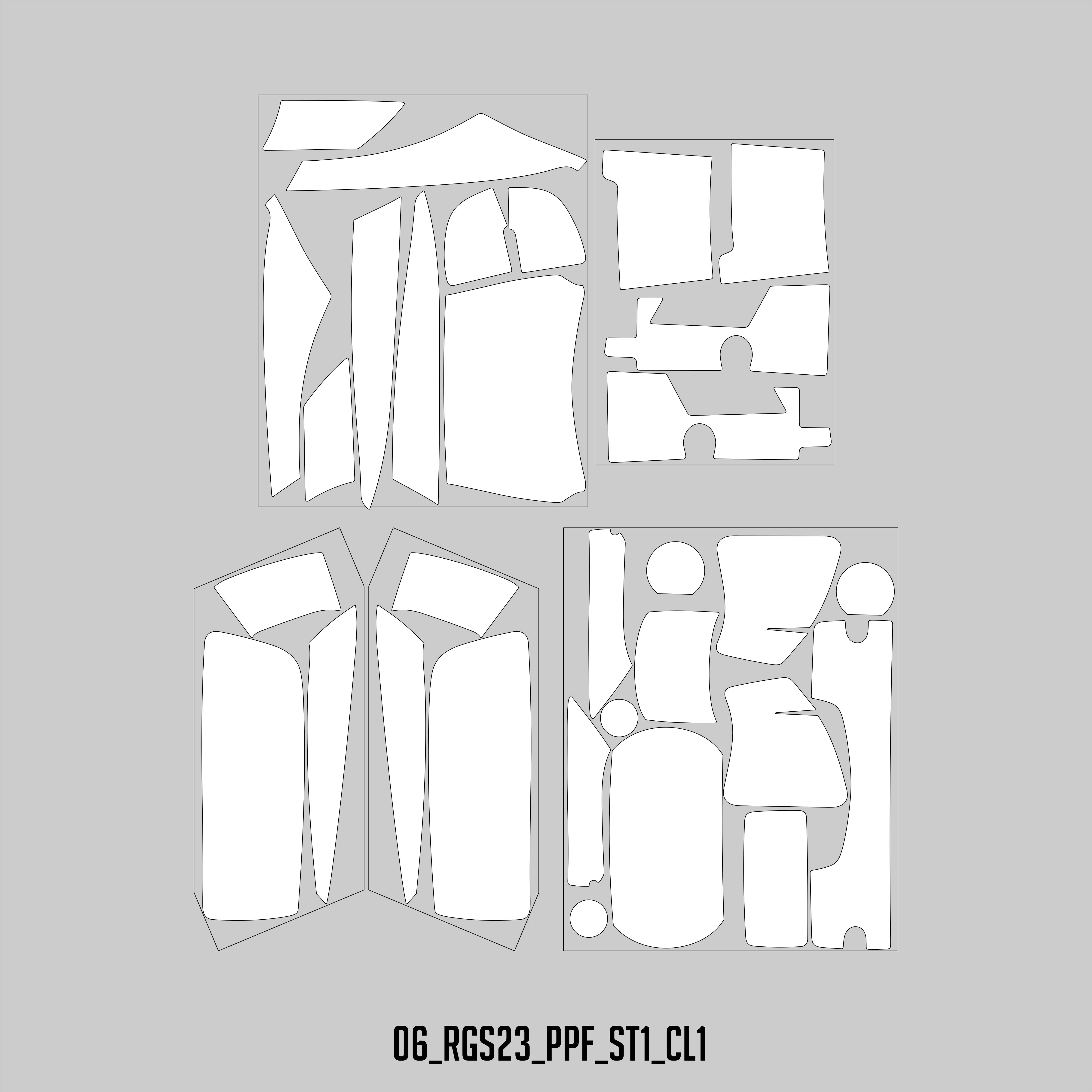 HUGSHIELD Paint Protection Film for Touring RGS (FLTRXS) 2018-2023 (Set) - HUGSTICKERCUSTOM 