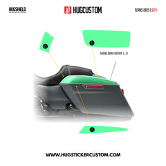 HUGSHIELD Paint Protection Film for Touring RGS (FLTRXS) 2018-2023 (Set) - HUGSTICKERCUSTOM 