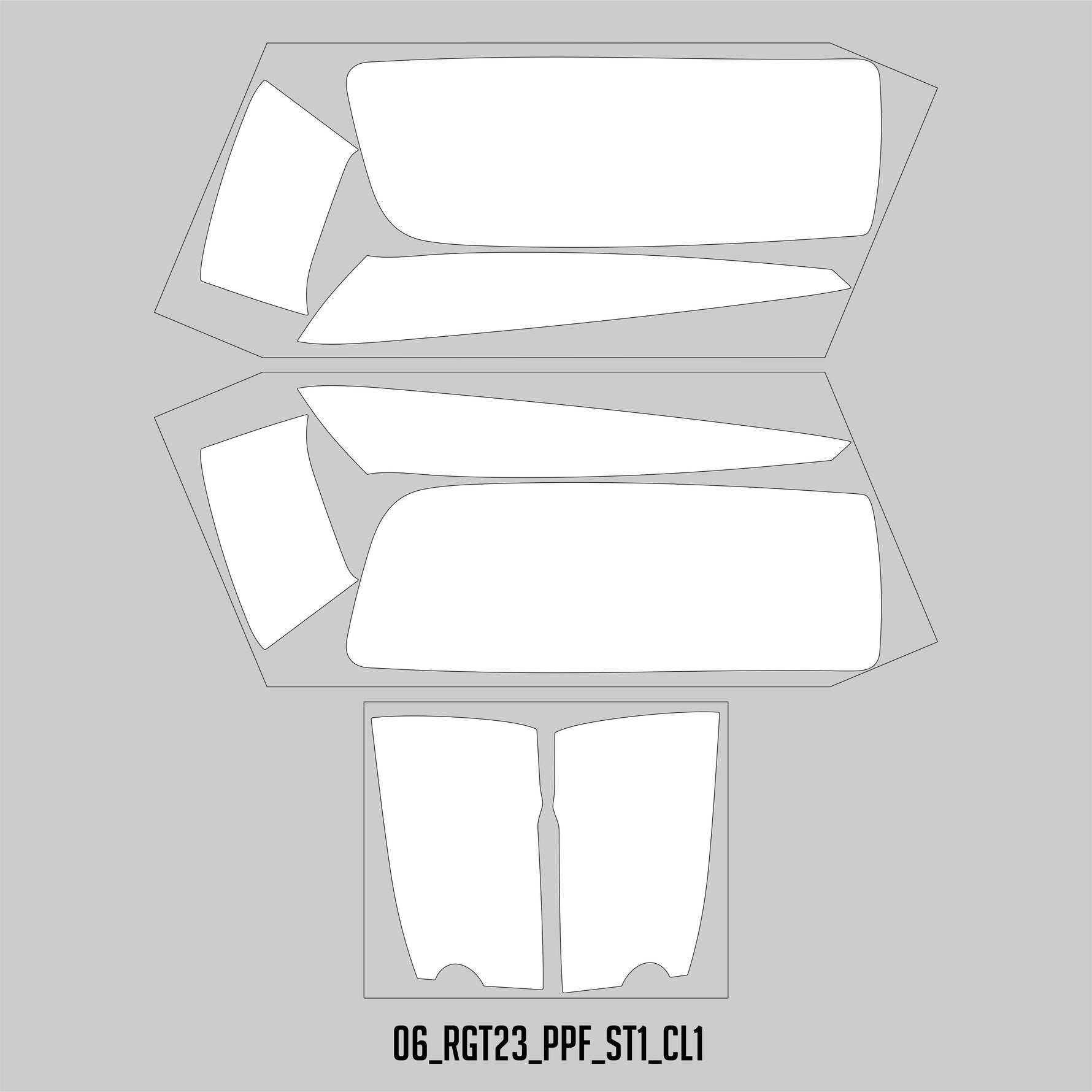 HUGSHIELD™ Paint Protection Film for Touring RGST (FLTRXST) 2022-2023 (Set) - HUGSTICKERCUSTOM 
