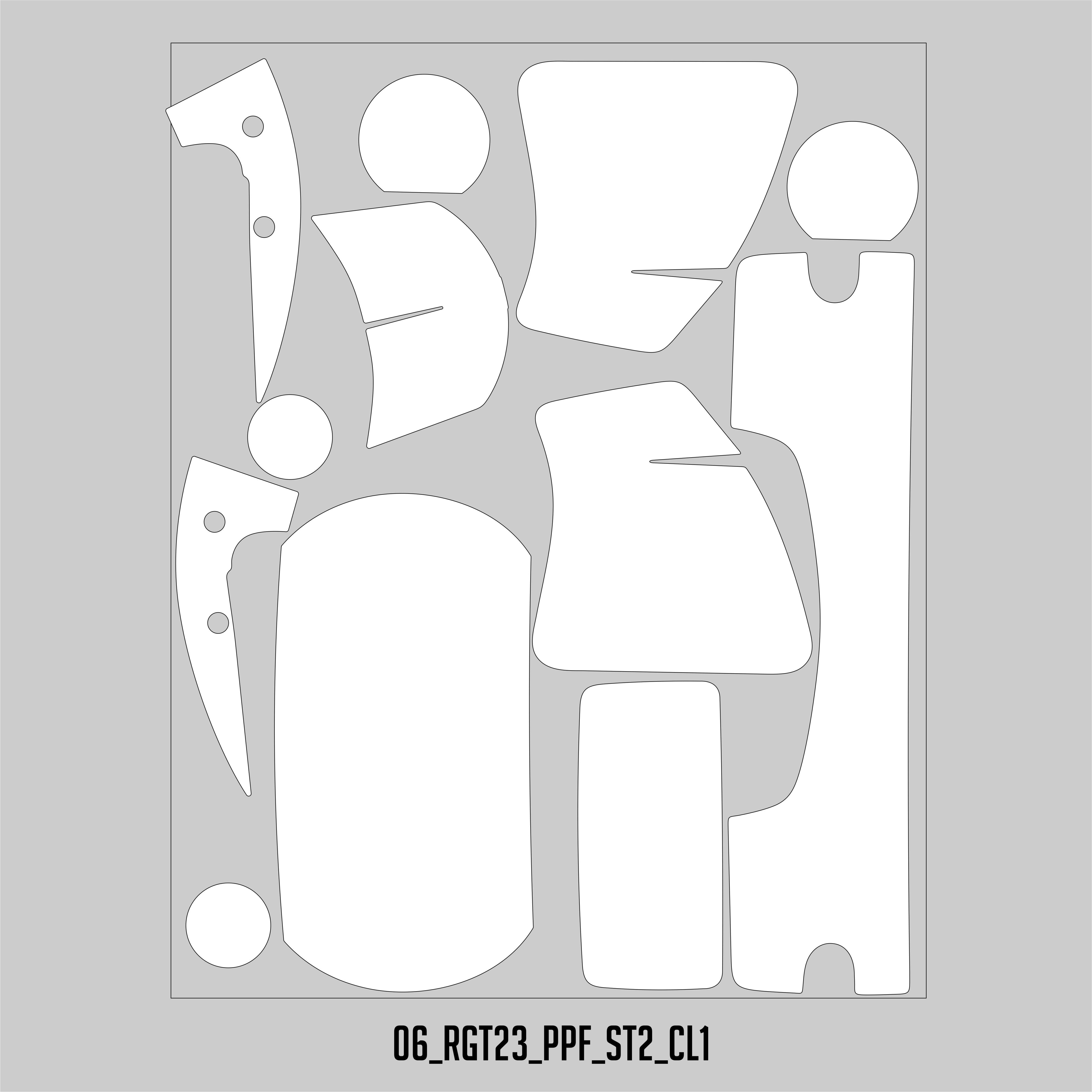 HUGSHIELD Paint Protection Film for Touring RGST (FLTRXST) 2022-2023 (Set) - HUGSTICKERCUSTOM 