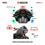 HUGSHIELD™ Paint Protection Film for Touring RGST (FLTRXST) 2022-2023 (Set) - HUGSTICKERCUSTOM 