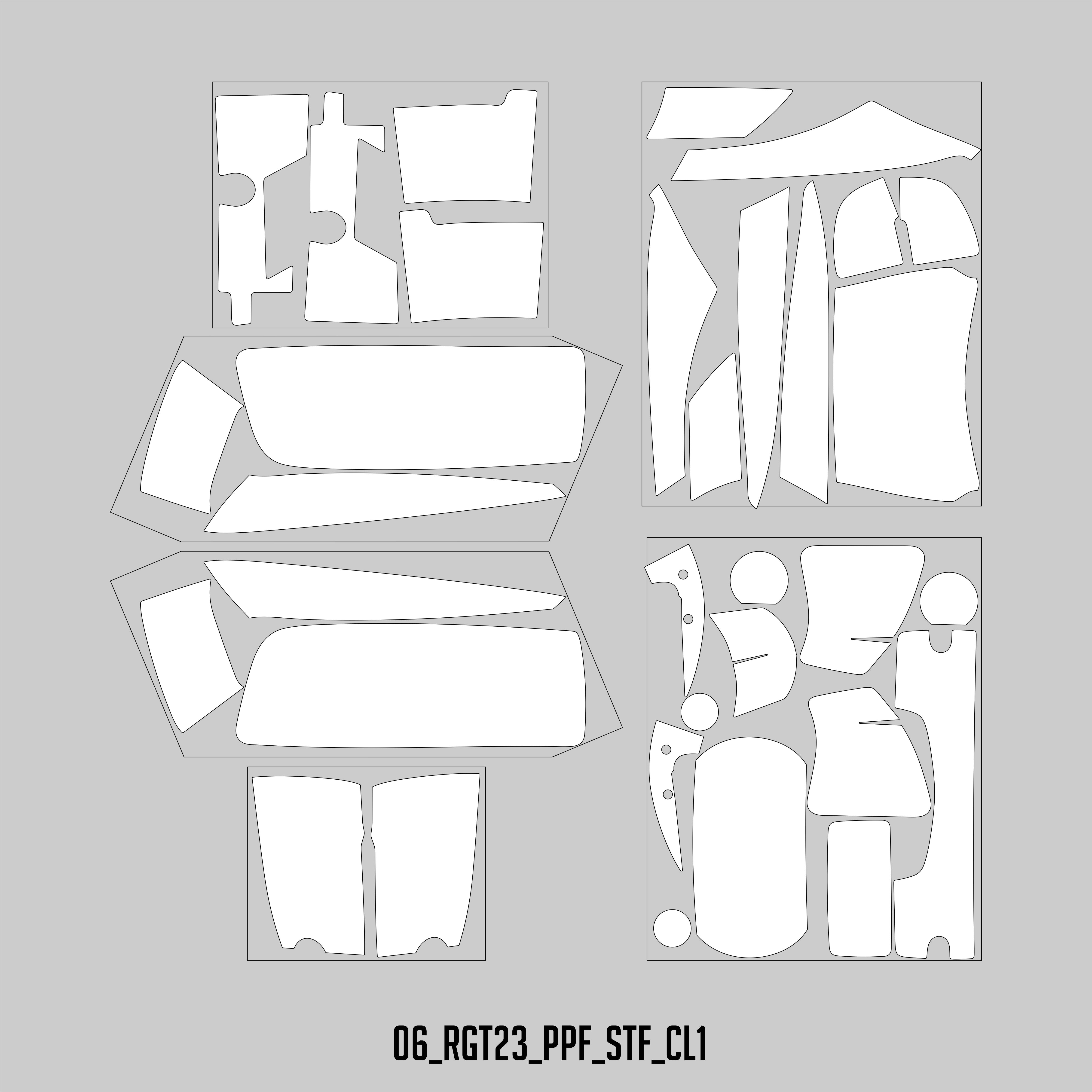 HUGSHIELD Paint Protection Film for Touring RGST (FLTRXST) 2022-2023 (Set) - HUGSTICKERCUSTOM 