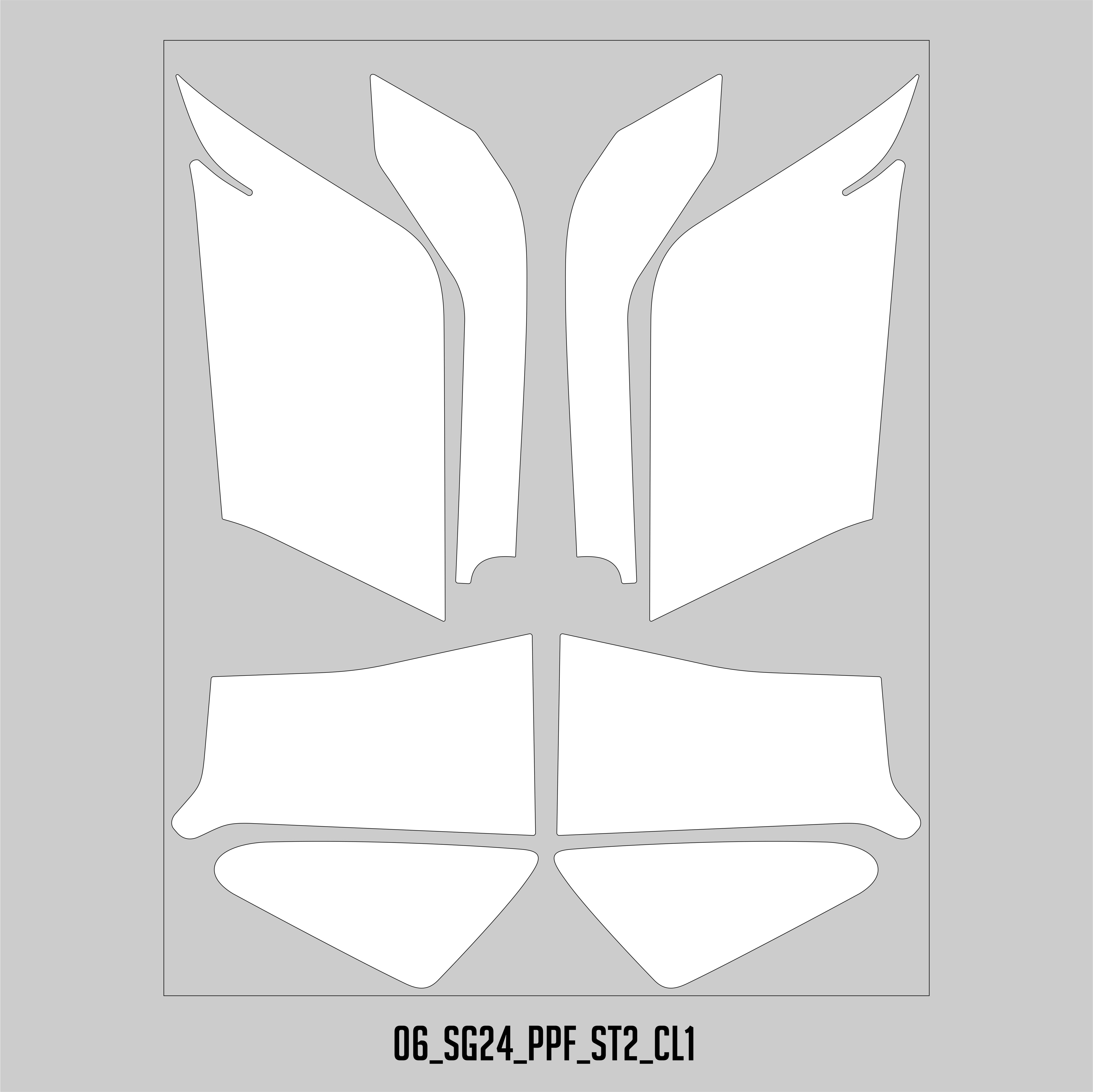 HUGSHIELD Paint Protection Film for Touring SG (FLHX) 2024-2025 (Set) - HUGSTICKERCUSTOM 