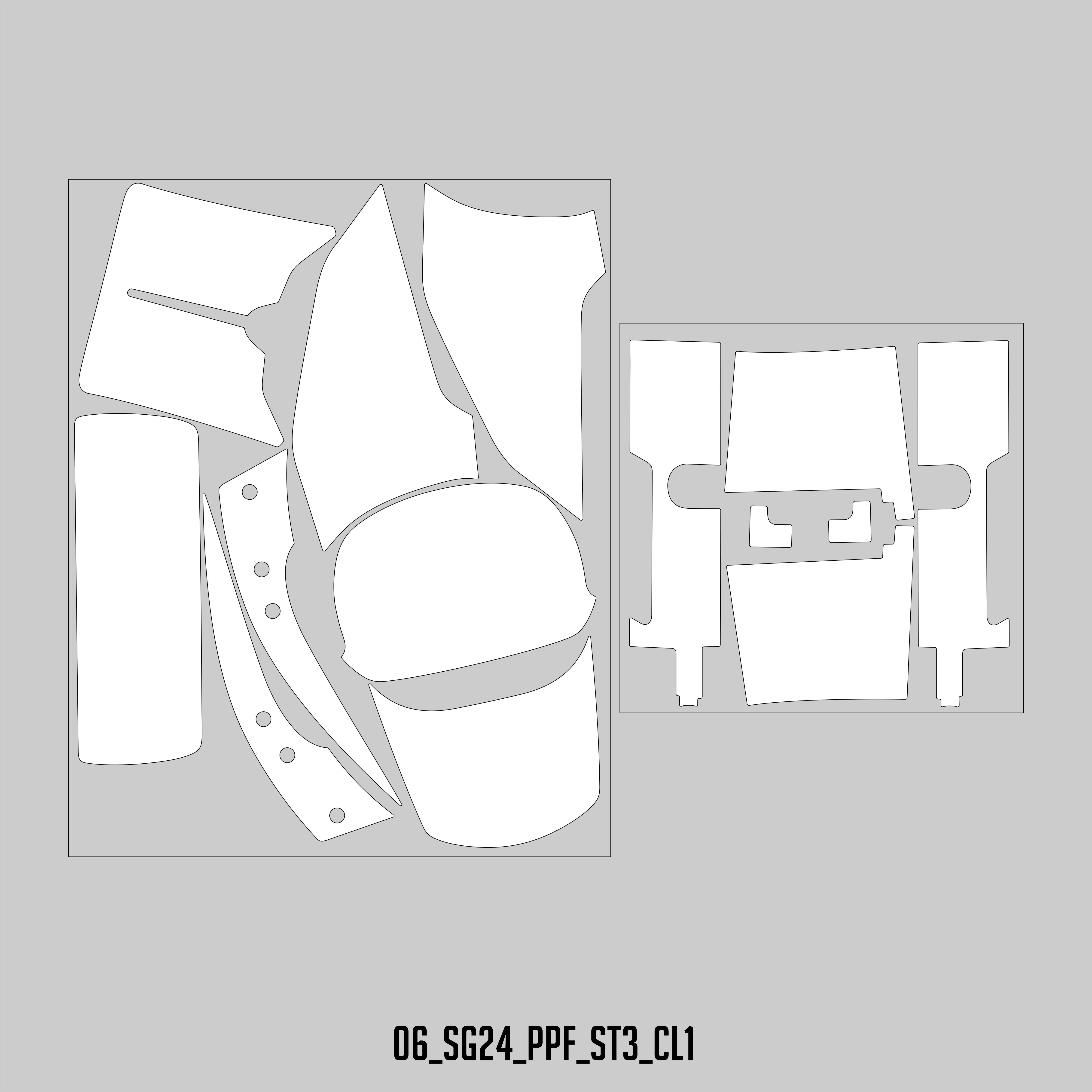 HUGSHIELD Paint Protection Film for Touring SG (FLHX) 2024-2025 (Set) - HUGSTICKERCUSTOM 