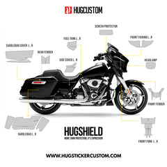 HUGSHIELD Paint Protection Film for Touring SG (FLHX) 2024-2025 (Set) - HUGSTICKERCUSTOM 
