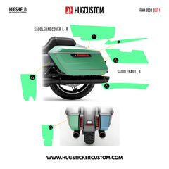 HUGSHIELD Paint Protection Film for Touring SG (FLHX) 2024-2025 (Set) - HUGSTICKERCUSTOM 