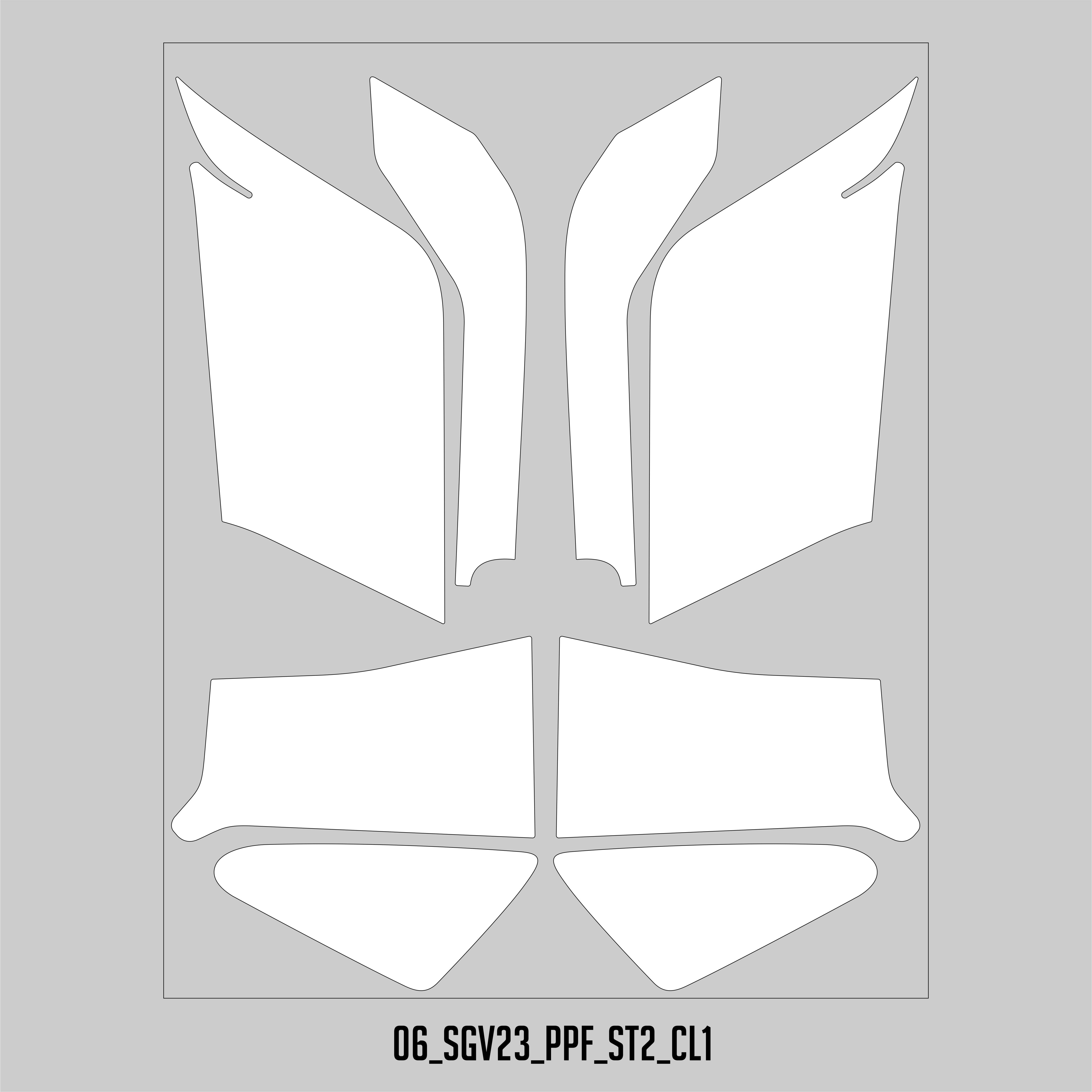 HUGSHIELD Paint Protection Film for Touring SG (FLHXSE) 2023 (Set) - HUGSTICKERCUSTOM 