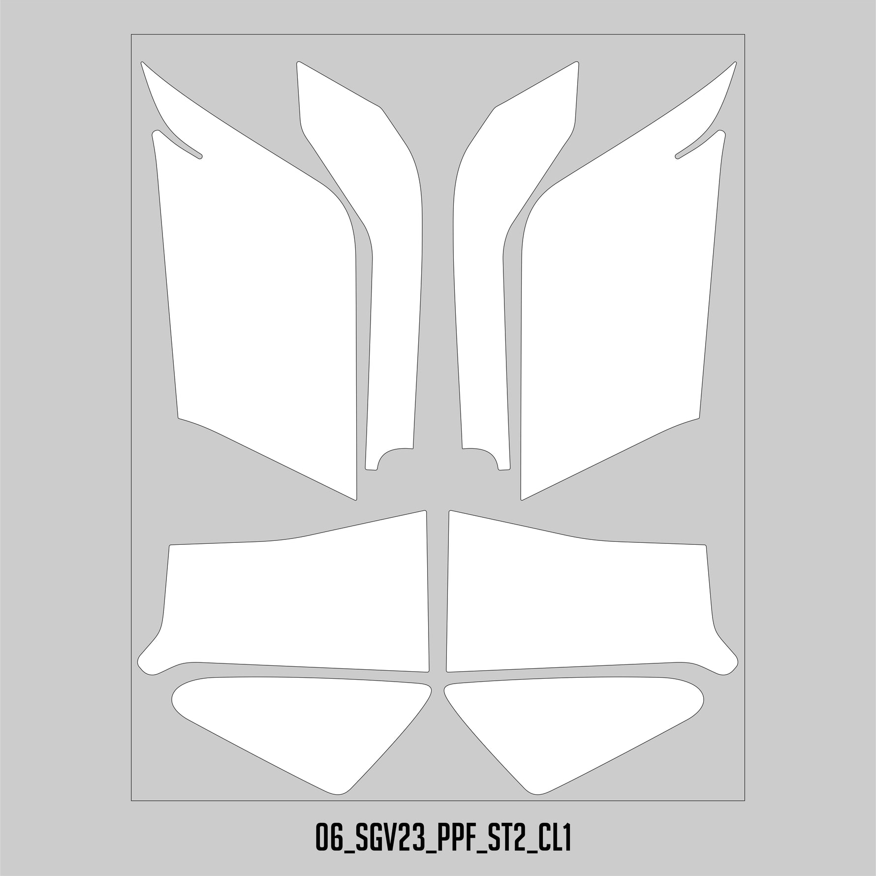HUGSHIELD™ Paint Protection Film for Touring SG (FLHXSE) 2023 (Set) - HUGSTICKERCUSTOM 