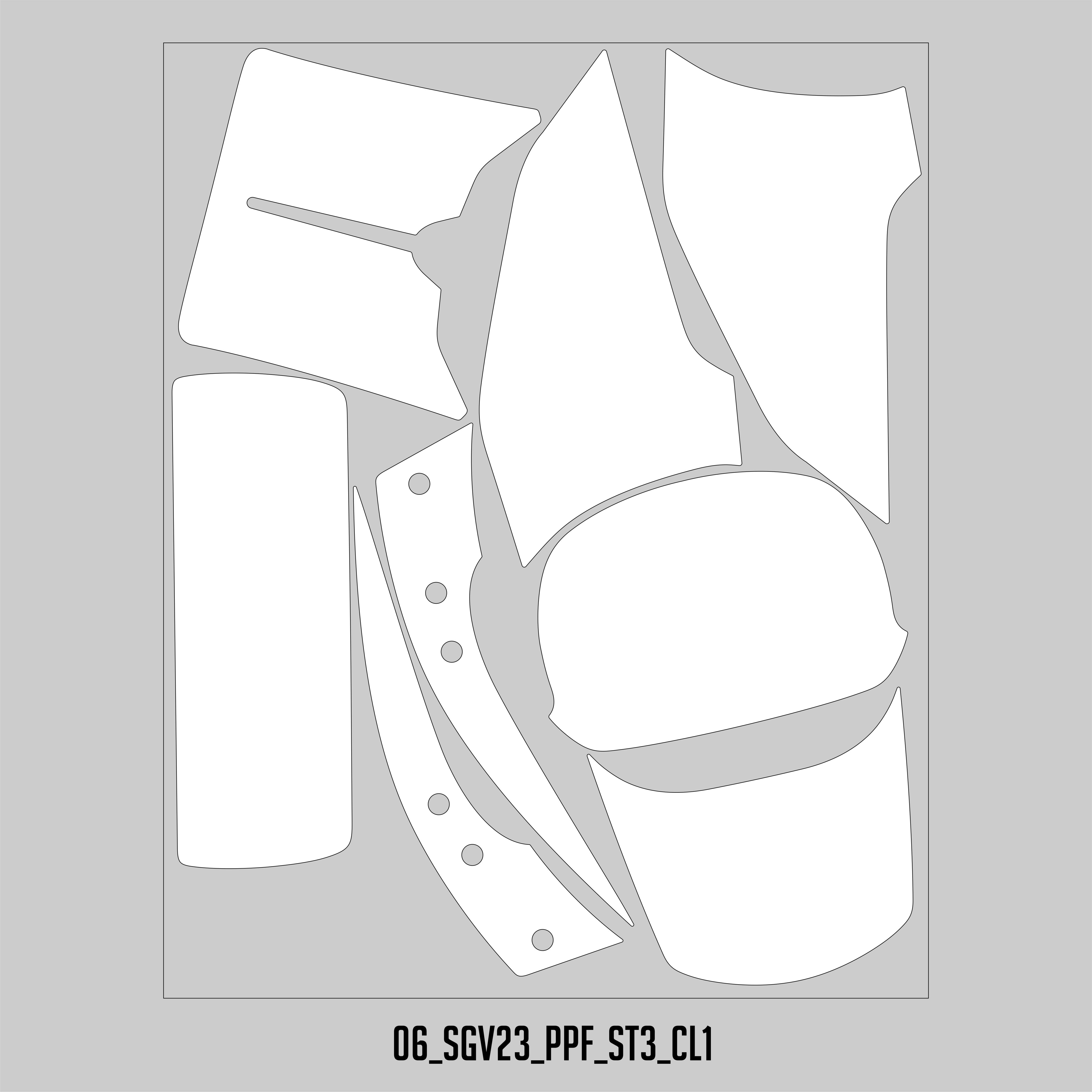 HUGSHIELD Paint Protection Film for Touring SG (FLHXSE) 2023 (Set) - HUGSTICKERCUSTOM 