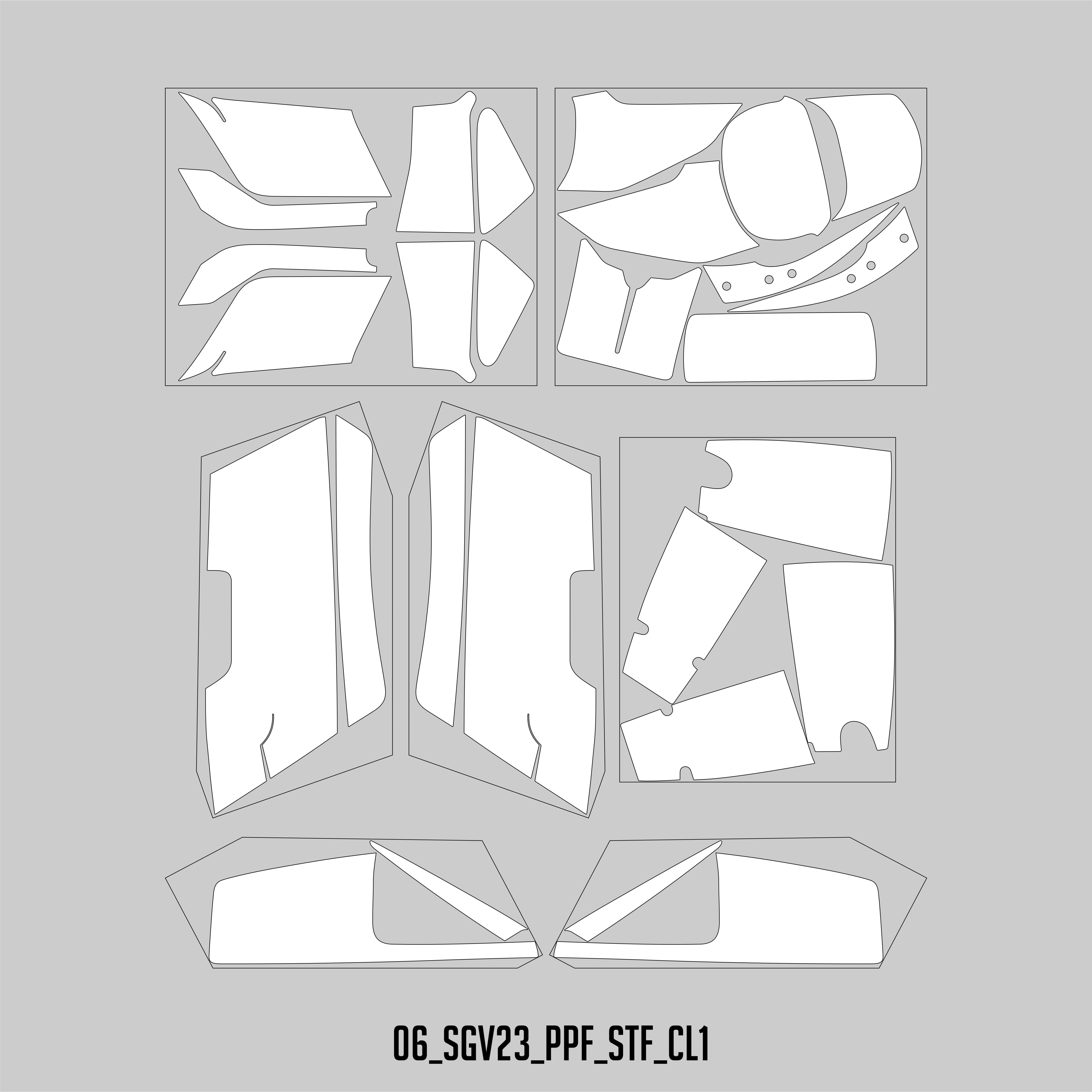 HUGSHIELD Paint Protection Film for Touring SG (FLHXSE) 2023 (Set) - HUGSTICKERCUSTOM 