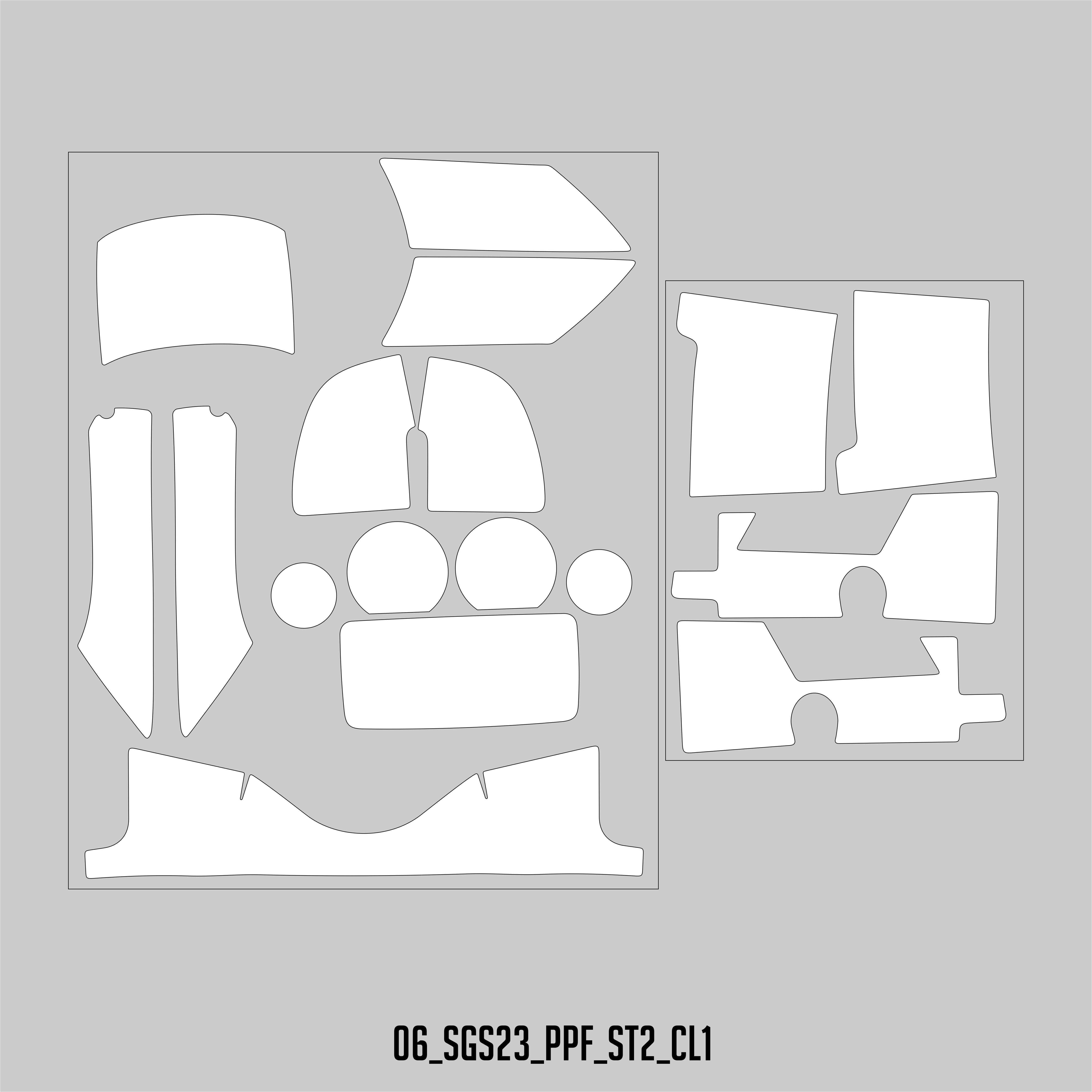 HUGSHIELD Paint Protection Film for Touring SGS (FLHXS) 2018-2023 (Set) - HUGSTICKERCUSTOM 