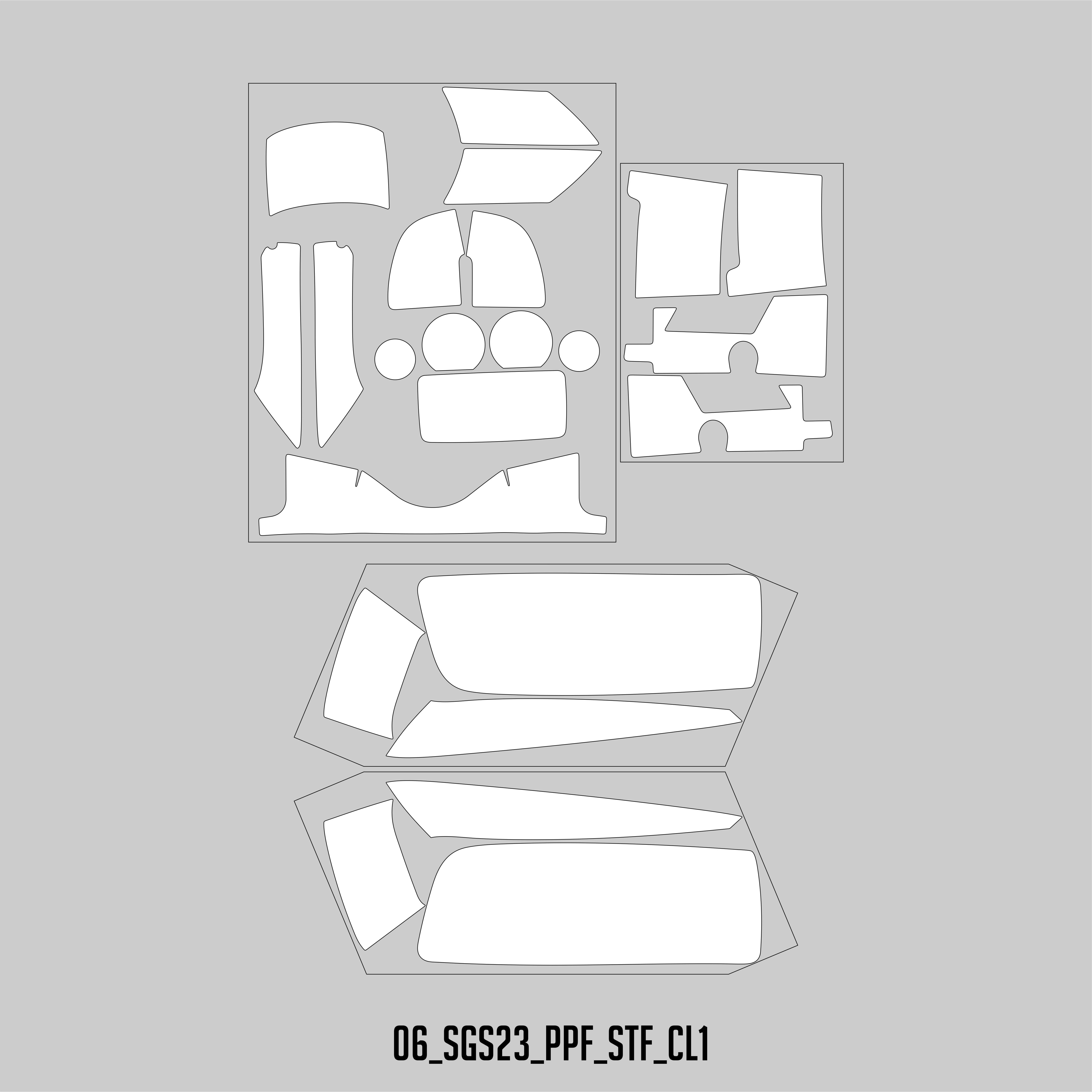 HUGSHIELD Paint Protection Film for Touring SGS (FLHXS) 2018-2023 (Set) - HUGSTICKERCUSTOM 