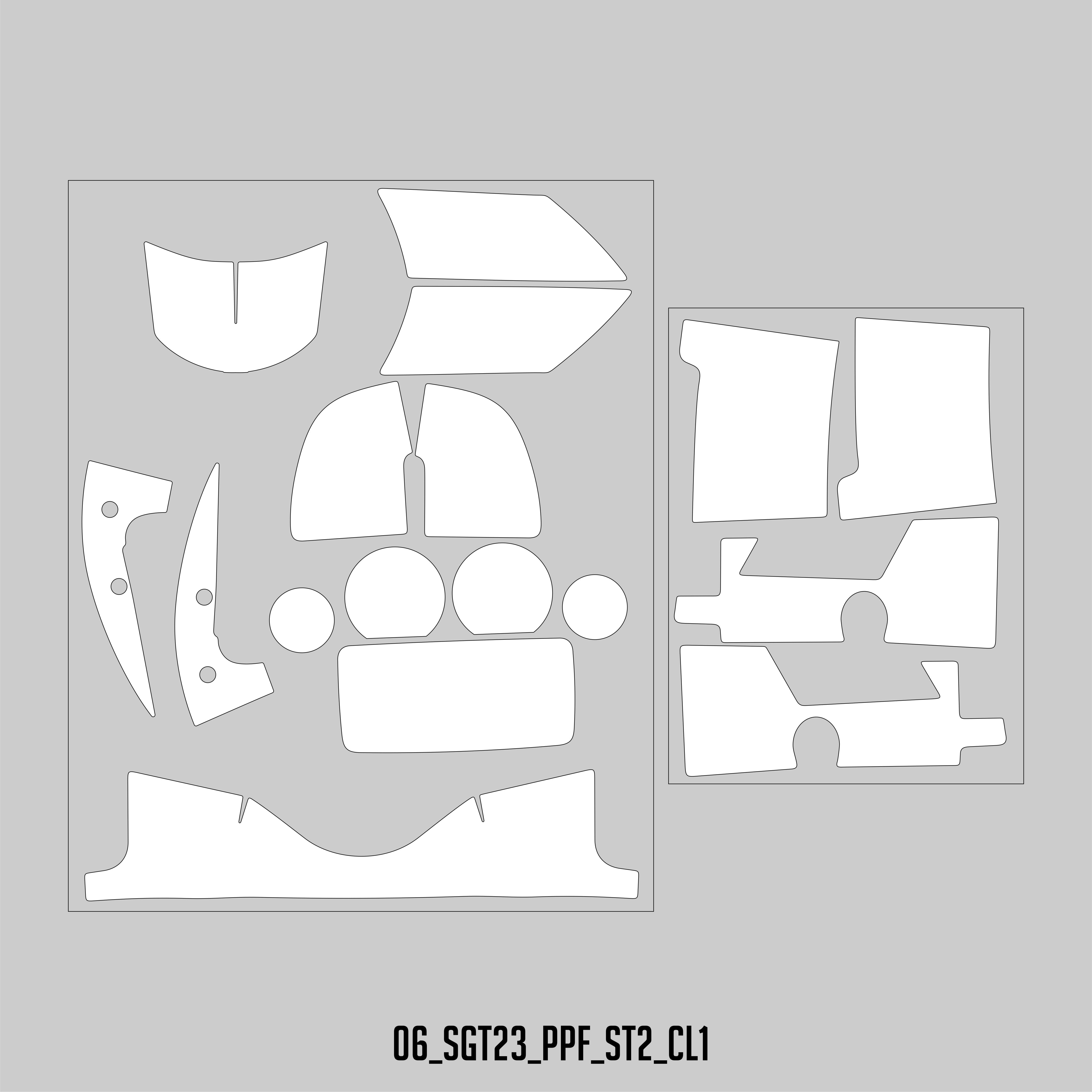 HUGSHIELD Paint Protection Film for Touring SGST (FLHXST) 2022-2023 (Set) - HUGSTICKERCUSTOM 