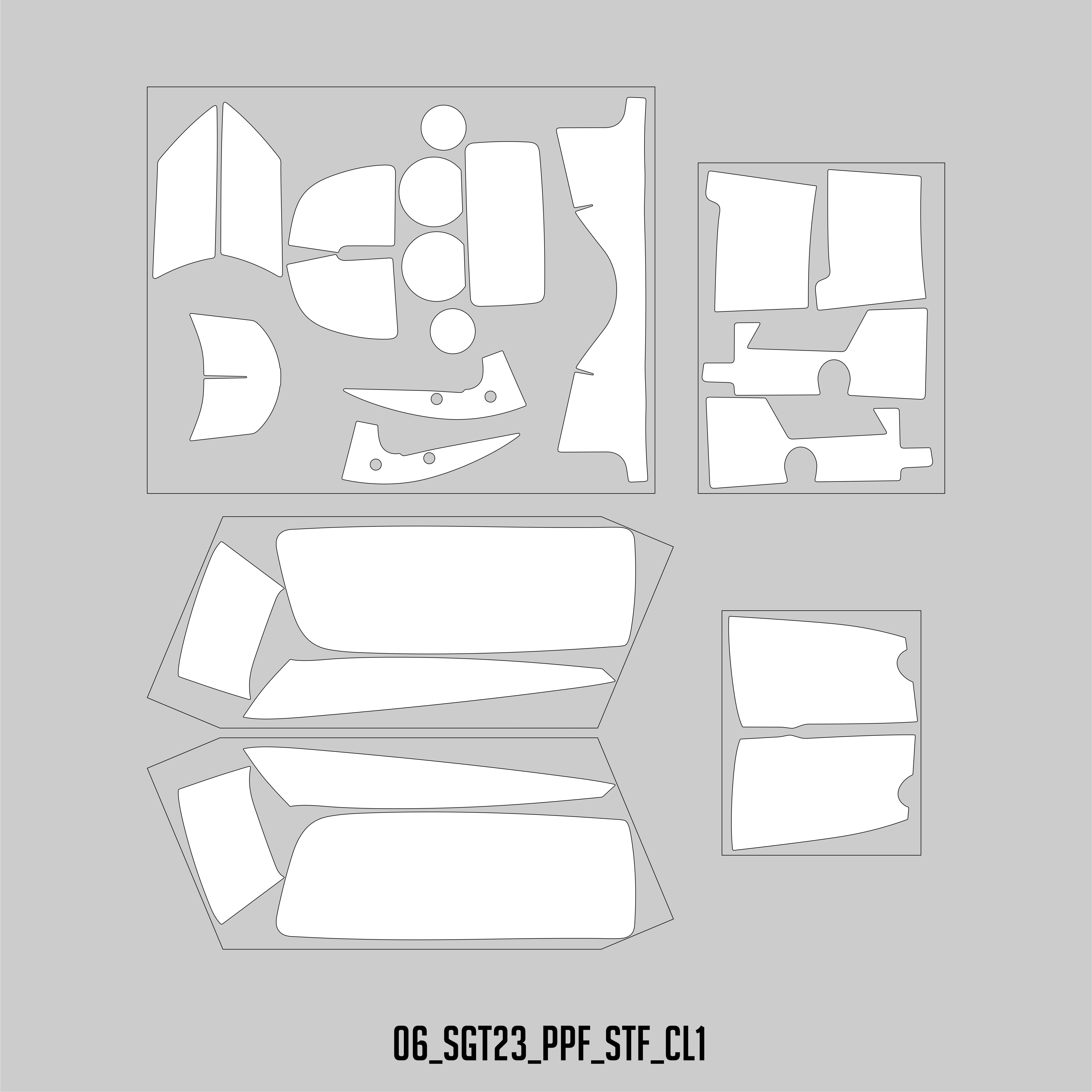 HUGSHIELD Paint Protection Film for Touring SGST (FLHXST) 2022-2023 (Set) - HUGSTICKERCUSTOM 