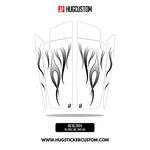 HUGSHIELD™ Saddlebag Cover for Touring RG SG / CVO (FLTRXST FLHXST) 2024-2025 - 'Flame' Design - HUGSTICKERCUSTOM 
