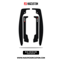 HUGSHIELD Under Saddlebag for Touring RG SG / CVO (FLTRXST FLHXST) 2024-2025 - 'Black' Design - HUGSTICKERCUSTOM 