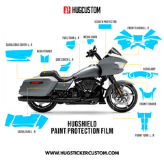 HUGSHIELD Paint Protection Film for Touring RG (FLTRX) 2024-2025 - HUGSTICKERCUSTOM 