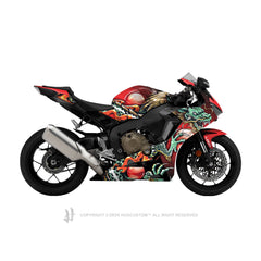 Honda CBR1000RR Fireblade 2017-2020 Sticker - 'Dragon' Design - HUGSTICKERCUSTOM 