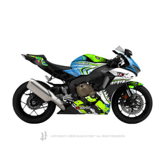 Honda CBR1000RR Fireblade 2017-2020 Sticker - 'Shark Rossi' Design - HUGSTICKERCUSTOM 