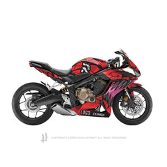 Honda CBR650R 2019-2021 Sticker - 'Carnage' Design - HUGSTICKERCUSTOM 
