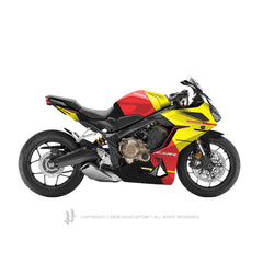 Honda CBR650R 2019-2021 Sticker - 'Flag' Design - HUGSTICKERCUSTOM 