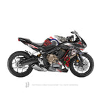 Honda CBR650R 2019-2021 Sticker - 'Old-School' Design - HUGSTICKERCUSTOM 