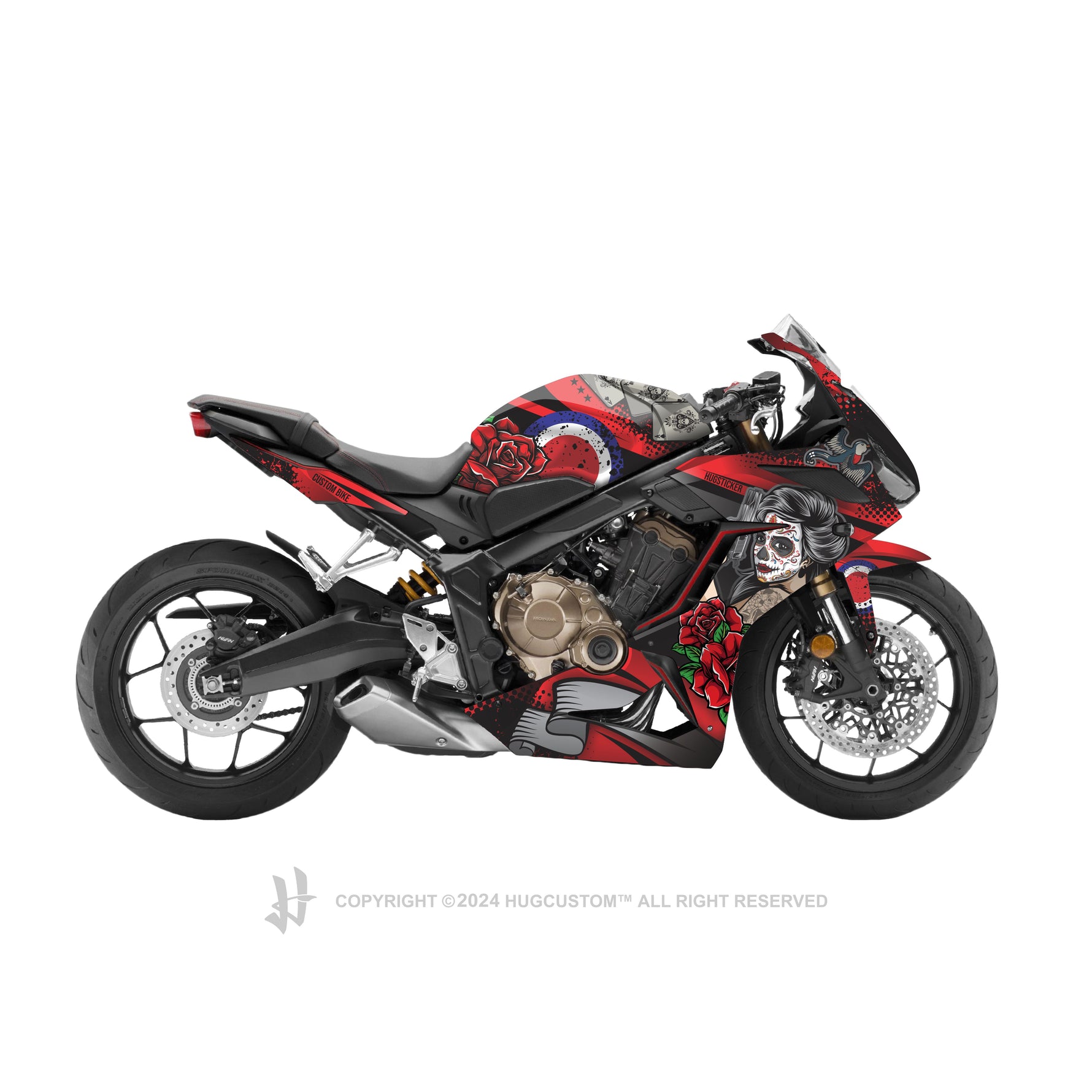 Honda CBR650R 2019-2021 Sticker - 'Old-School' Design - HUGSTICKERCUSTOM 