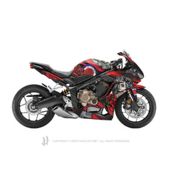 Honda CBR650R 2019-2021 Sticker - 'Old-School' Design - HUGSTICKERCUSTOM 