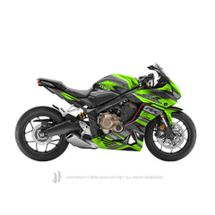 Honda CBR650R 2019-2021 Sticker - 'Racing RR' Design - HUGSTICKERCUSTOM 