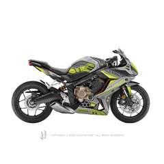 Honda CBR650R 2019-2021 Sticker - 'Sci-Fi' Design - HUGSTICKERCUSTOM 