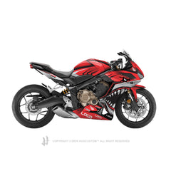Honda CBR650R 2019-2021 Sticker - 'Shark 1' Design - HUGSTICKERCUSTOM 