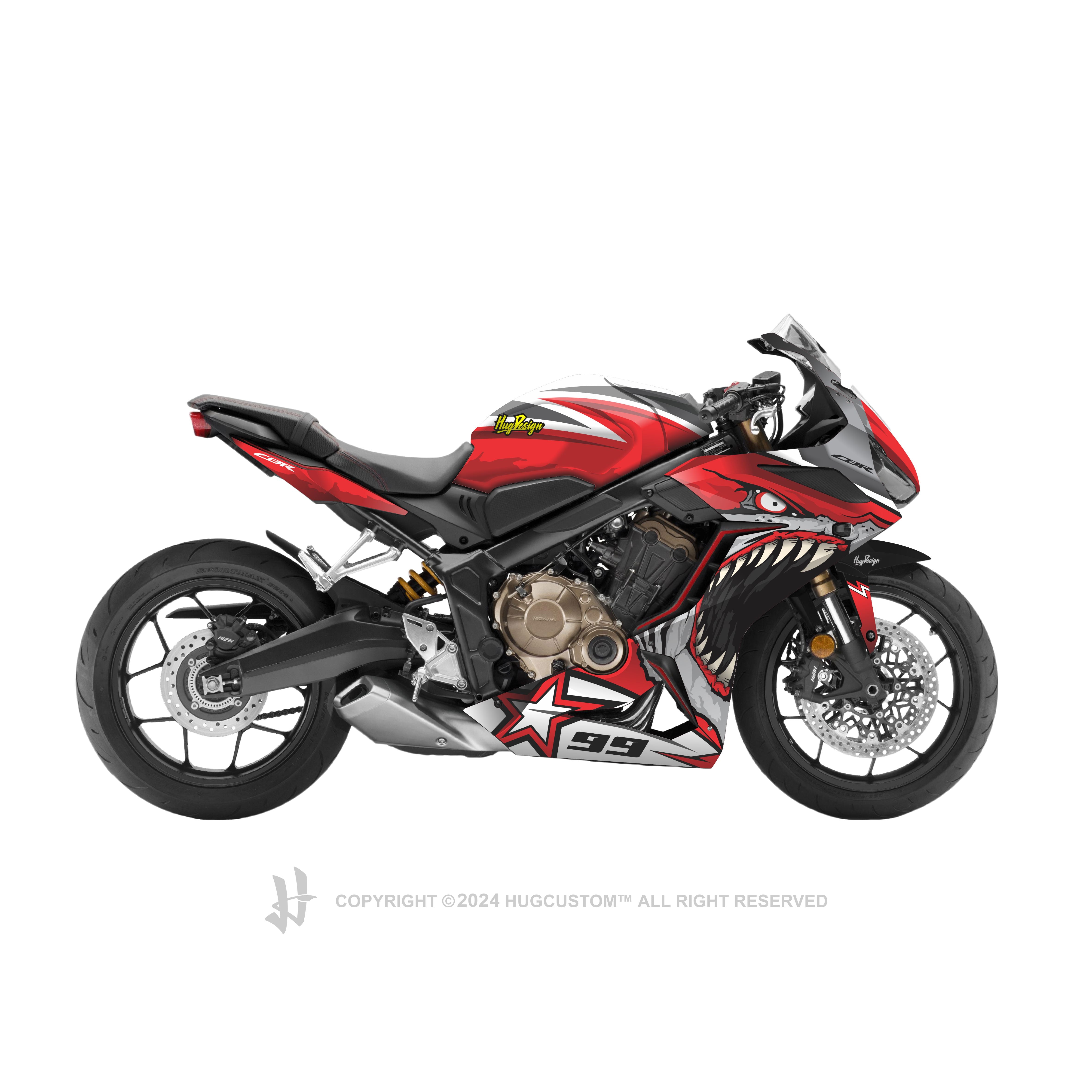 Bruce&shark　シート　CBR650R Bruce&shark シート CBR650R Bruce & Shark Matt Black Rear