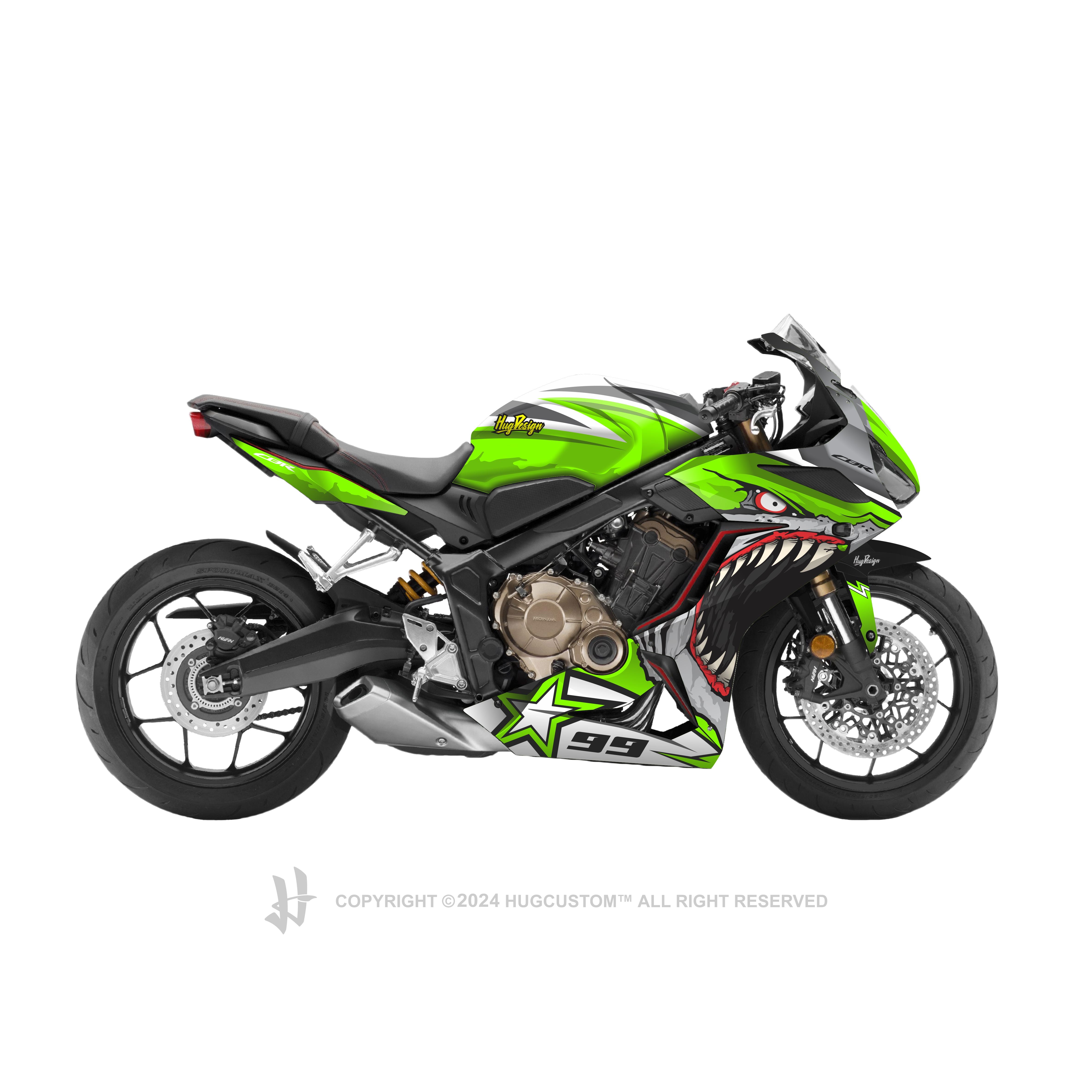 Honda CBR650R 2019-2021 Sticker - 'Shark 2' Design