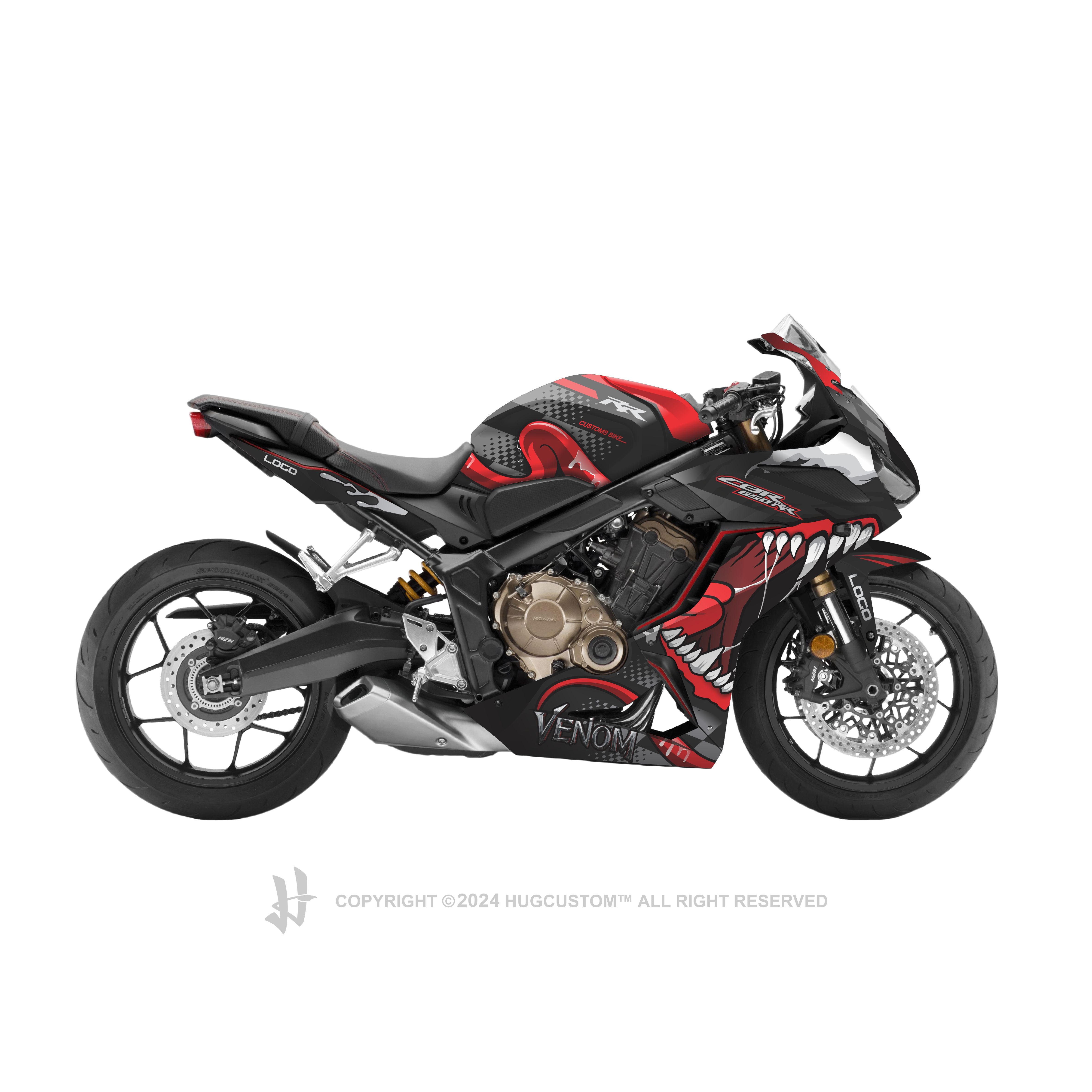 Honda CBR650R 2019-2021 Sticker - 'Venom' Design - HUGSTICKERCUSTOM 