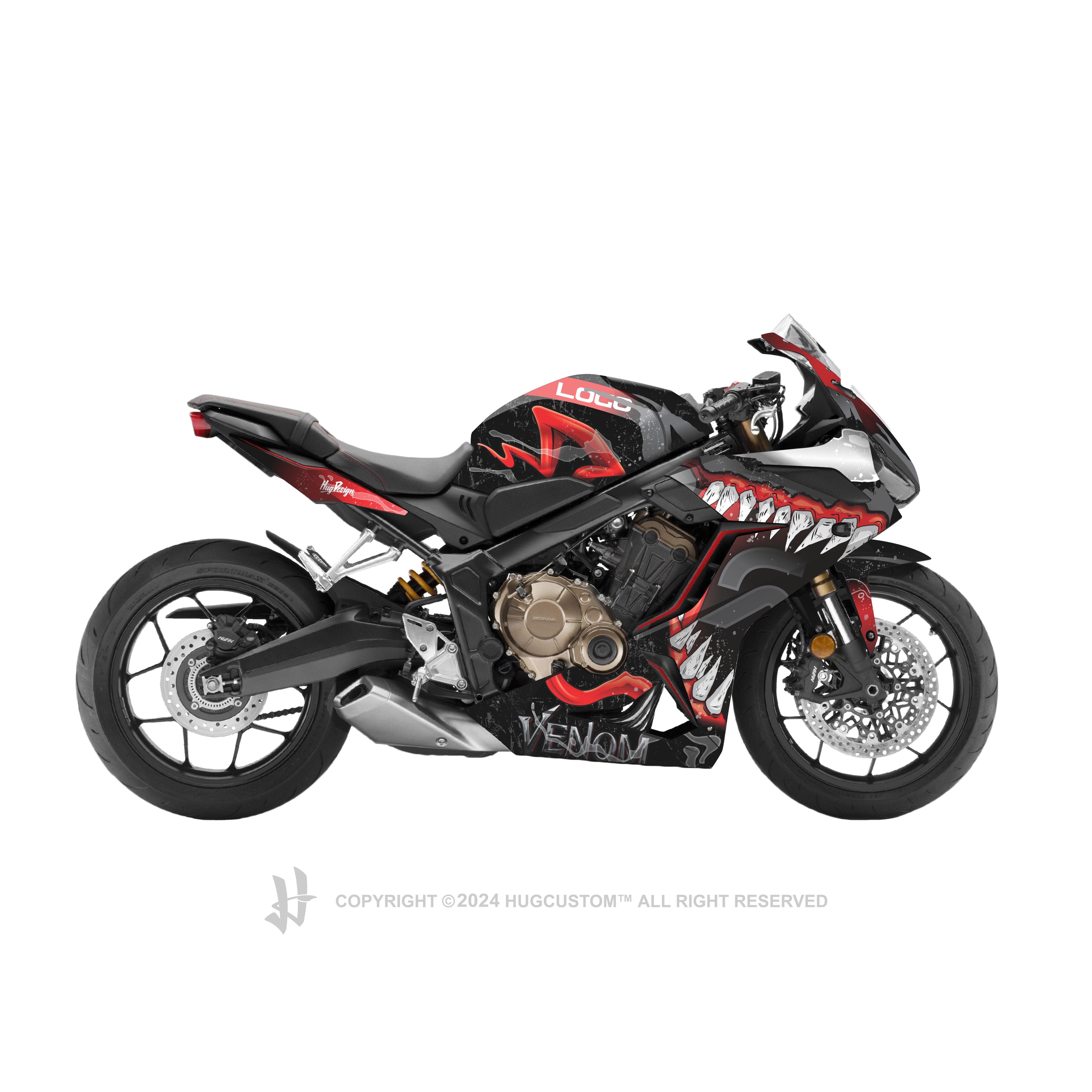Honda CBR650R 2019-2021 Sticker - 'Venom V.2' Design - HUGSTICKERCUSTOM 