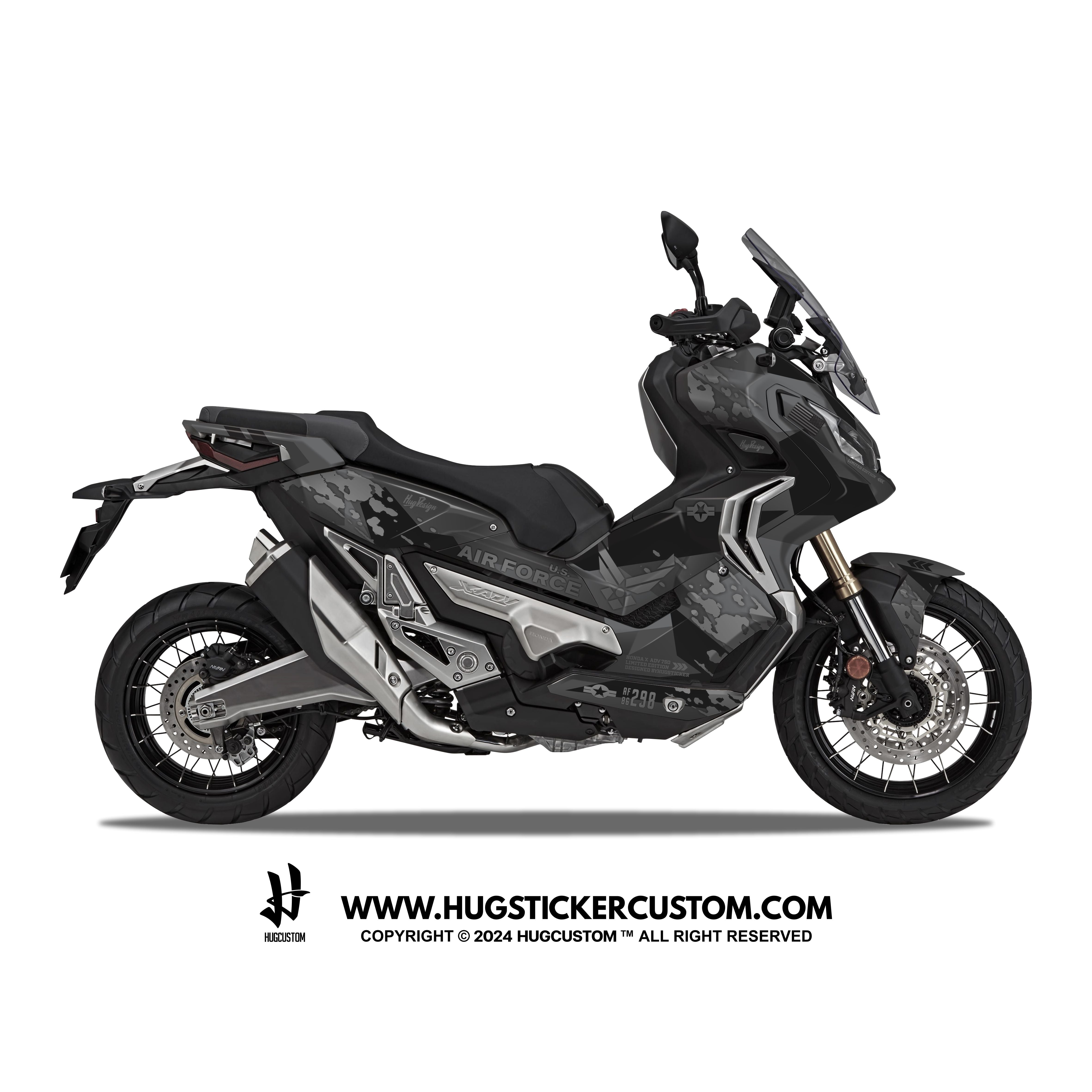 Honda X-ADV 750 2017-2024 Sticker - 'Air Force' Design - HUGSTICKERCUSTOM 