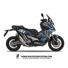 Honda X-ADV 750 2017-2024 Sticker - 'Blaze Fury' Design - HUGSTICKERCUSTOM 