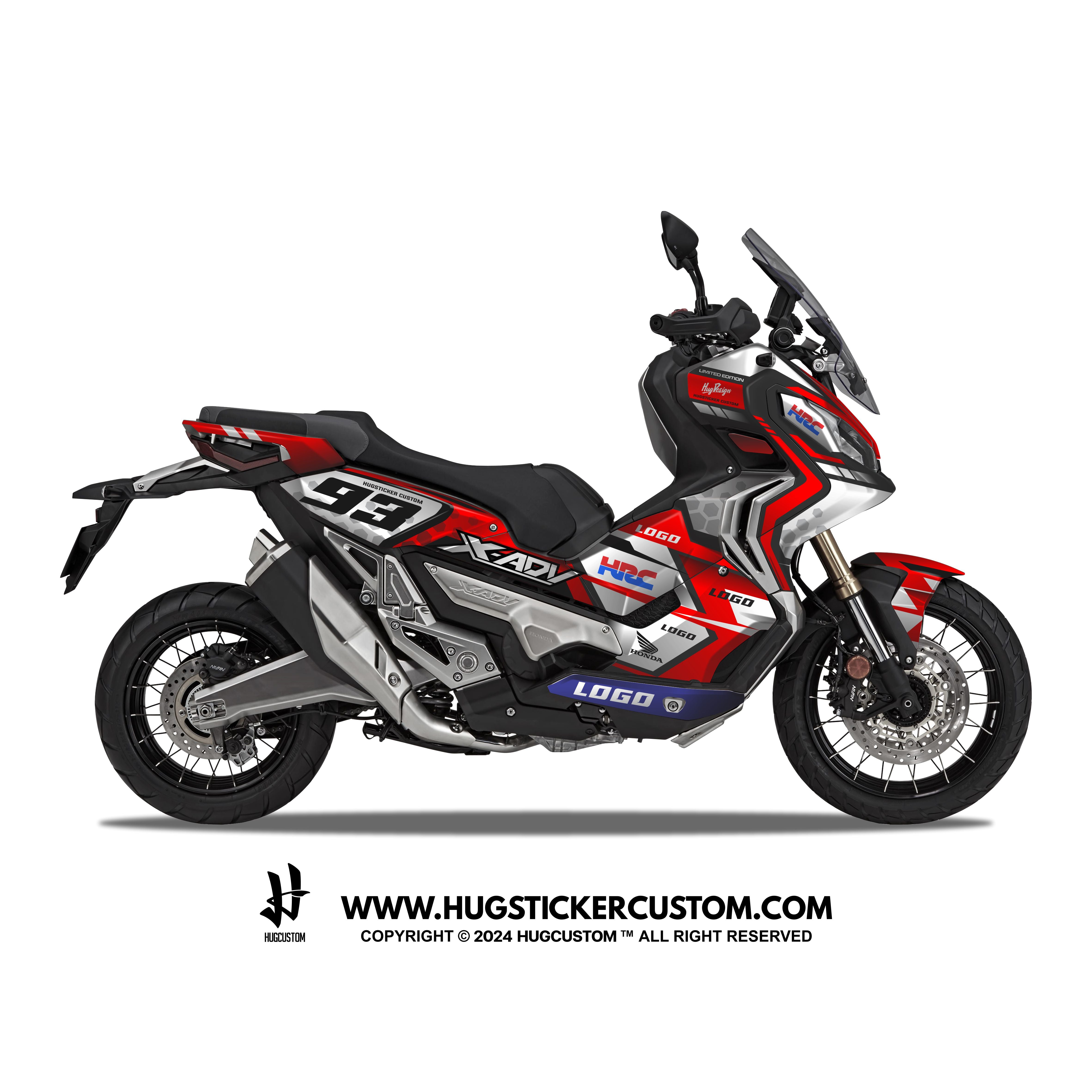 Honda X-ADV 750 2017-2024 Sticker - 'Racing' Design - HUGSTICKERCUSTOM 